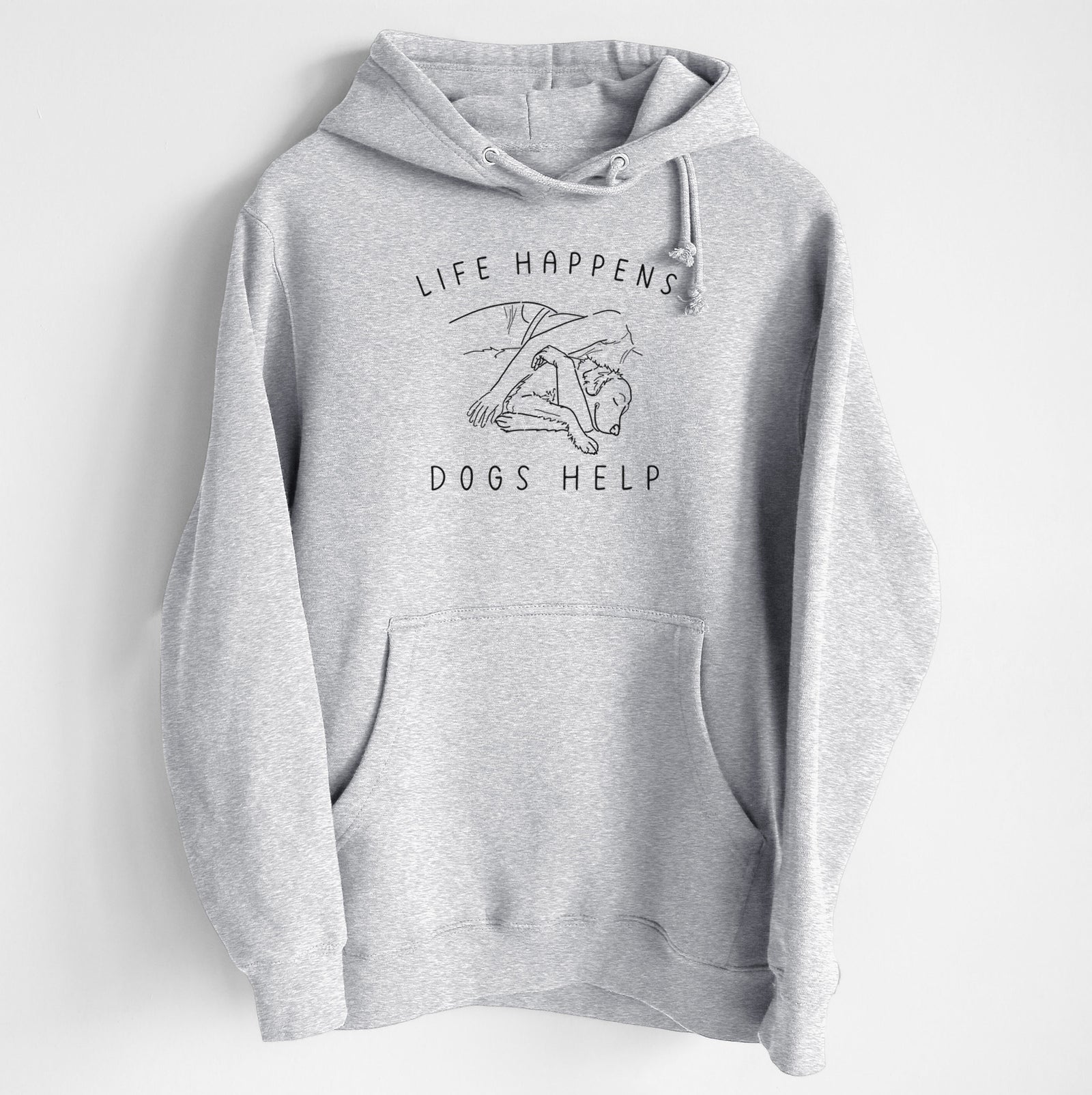 Life Happens Dogs Help - Golden Retriever - Heavyweight Fleece Hoodie