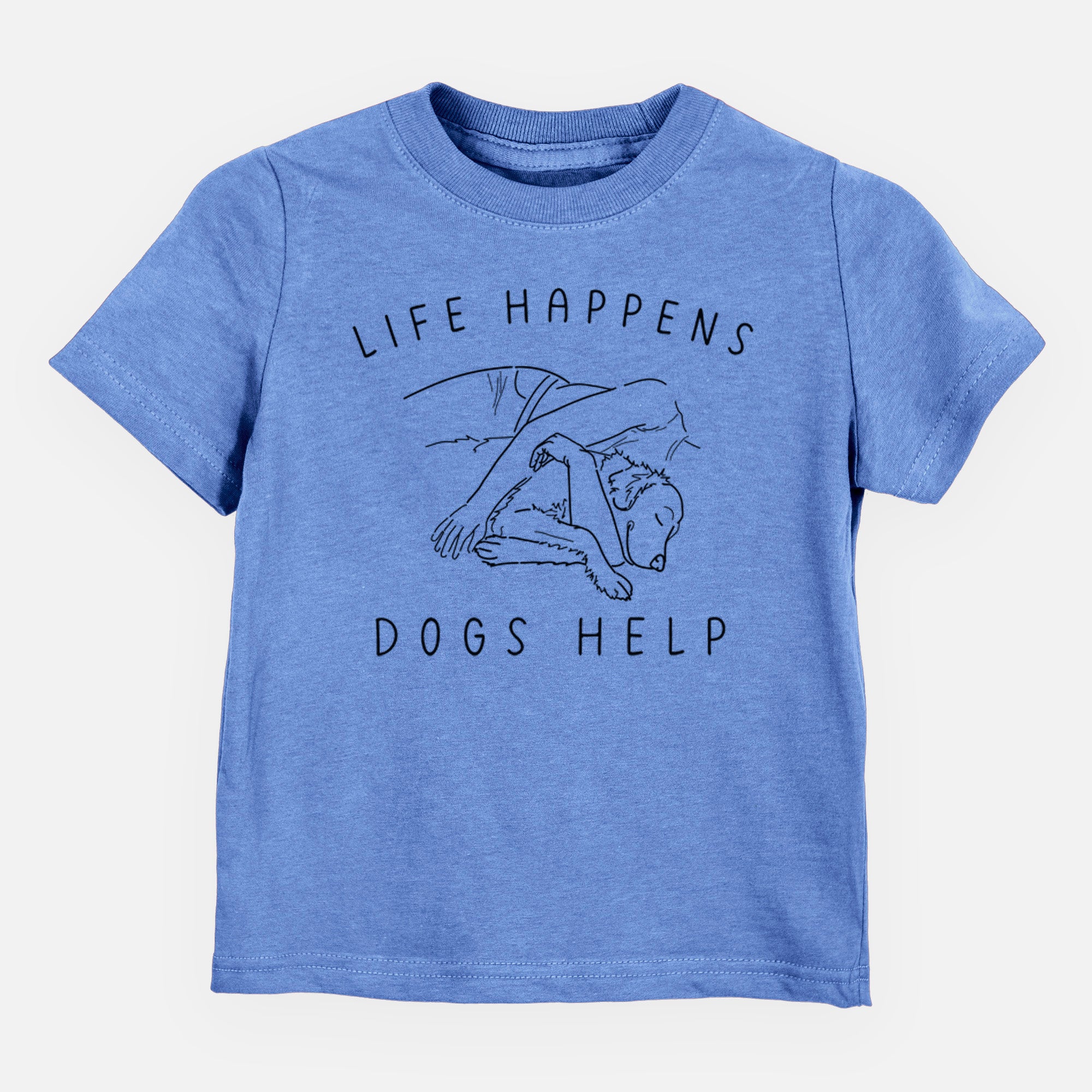 Life Happens Dogs Help - Golden Retriever - Kids/Youth/Toddler Shirt