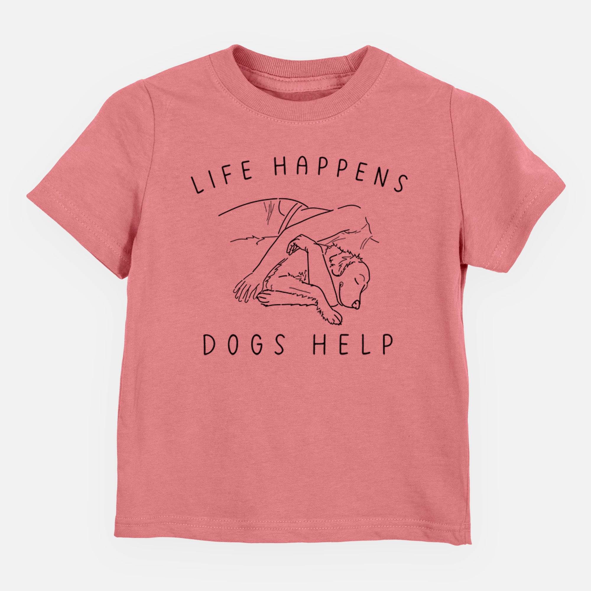 Life Happens Dogs Help - Golden Retriever - Kids/Youth/Toddler Shirt