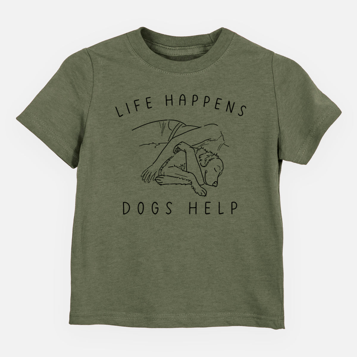 Life Happens Dogs Help - Golden Retriever - Kids/Youth/Toddler Shirt