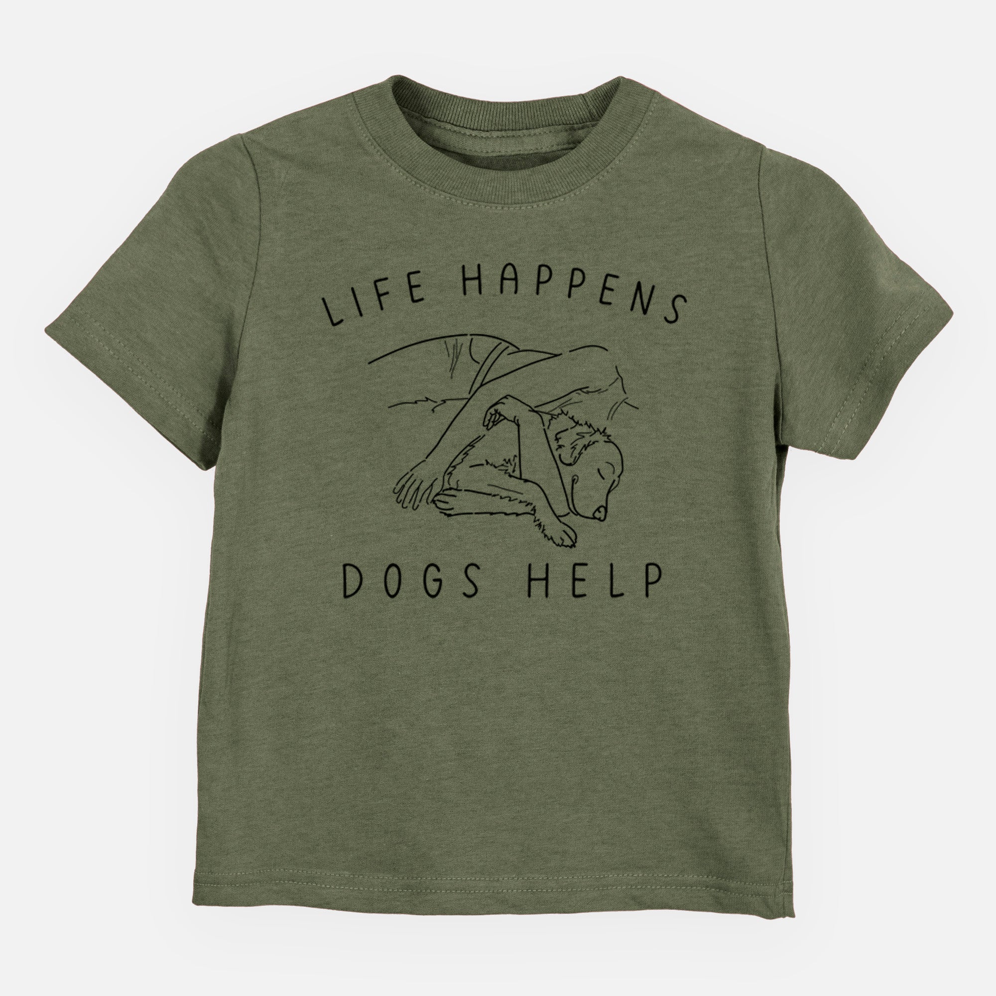 Life Happens Dogs Help - Golden Retriever - Kids/Youth/Toddler Shirt