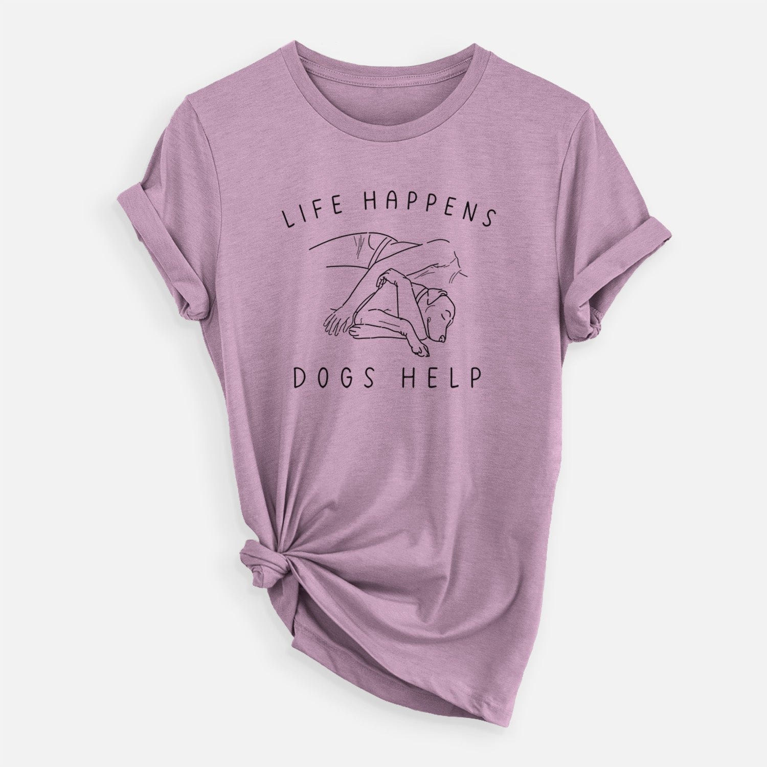 Life Happens Dogs Help - Labrador - Unisex Crewneck