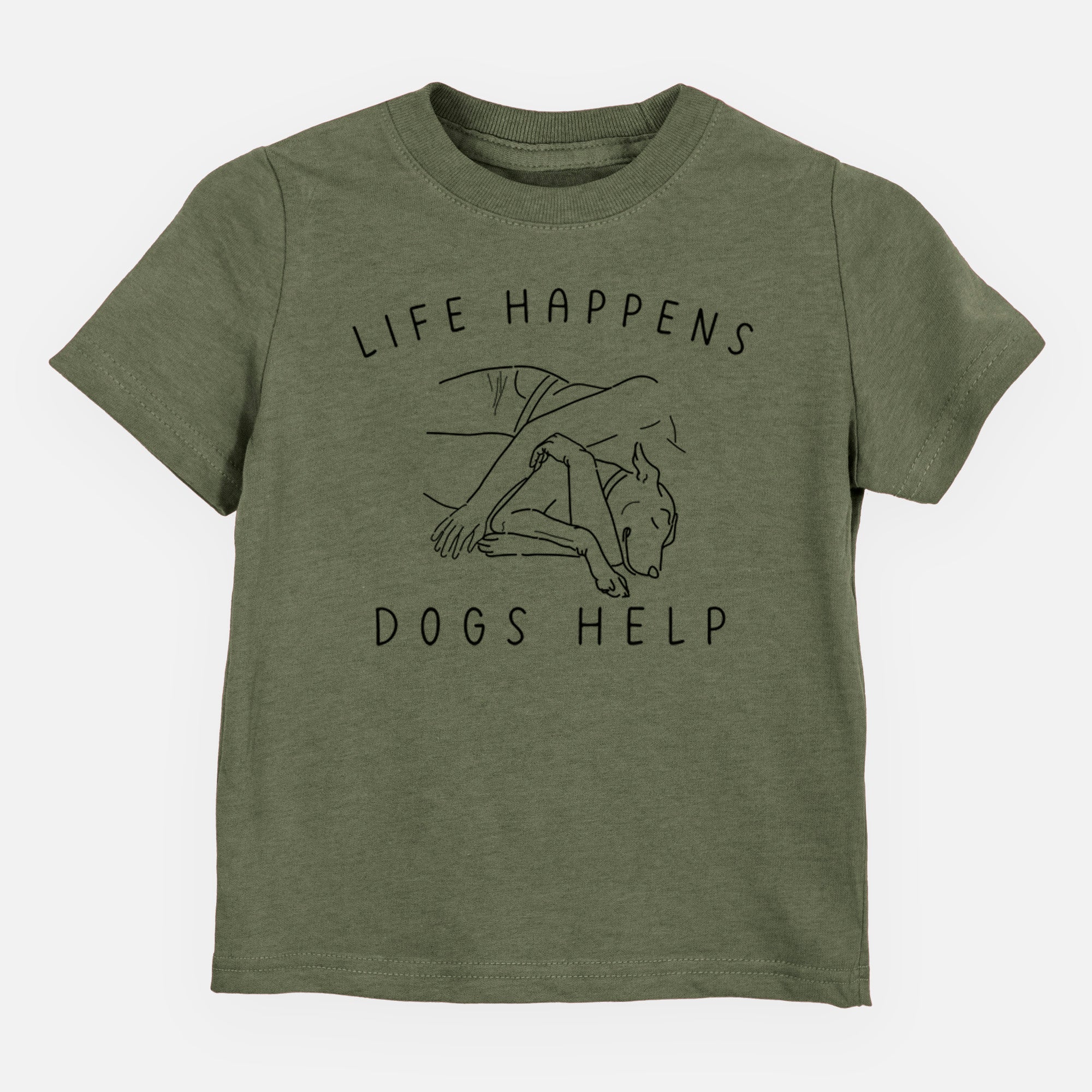 Life Happens Dogs Help - Kids/Youth/Toddler Shirt