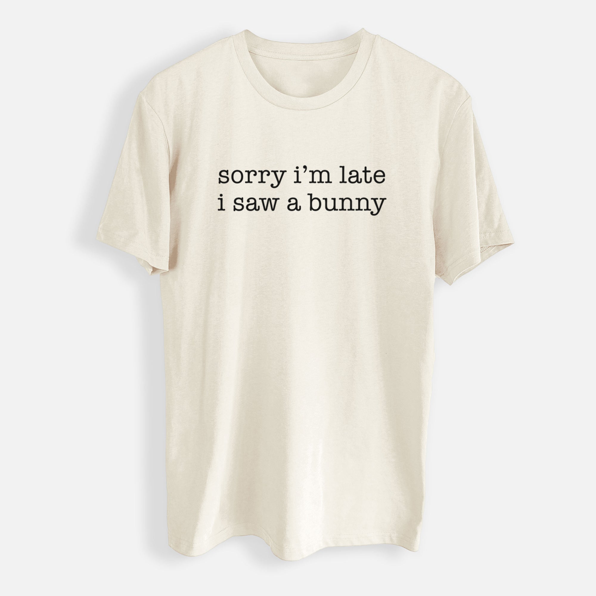 Sorry I'm Late I Saw a Bunny - Mens Everyday Staple Tee