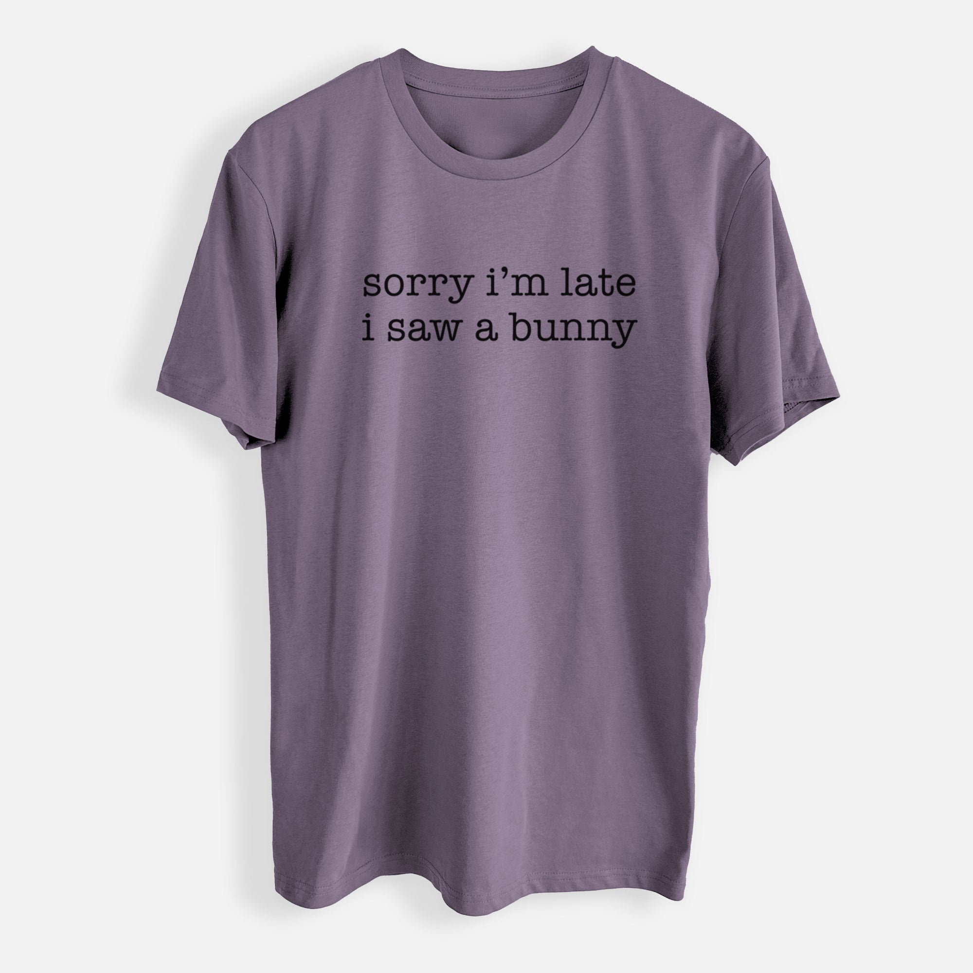 Sorry I'm Late I Saw a Bunny - Mens Everyday Staple Tee