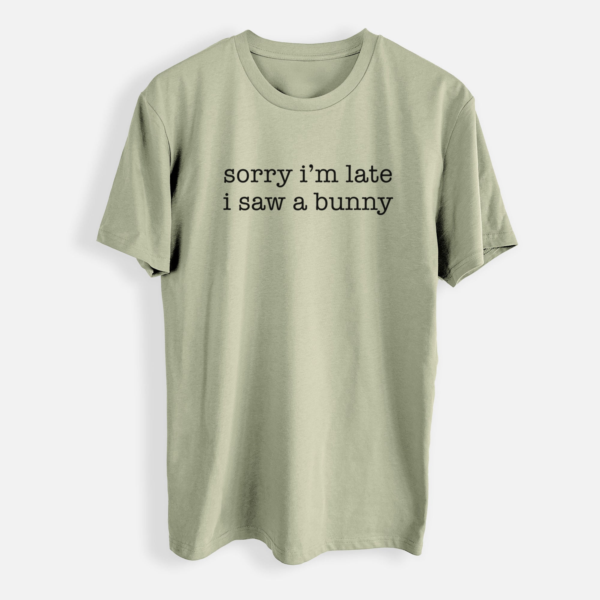 Sorry I'm Late I Saw a Bunny - Mens Everyday Staple Tee