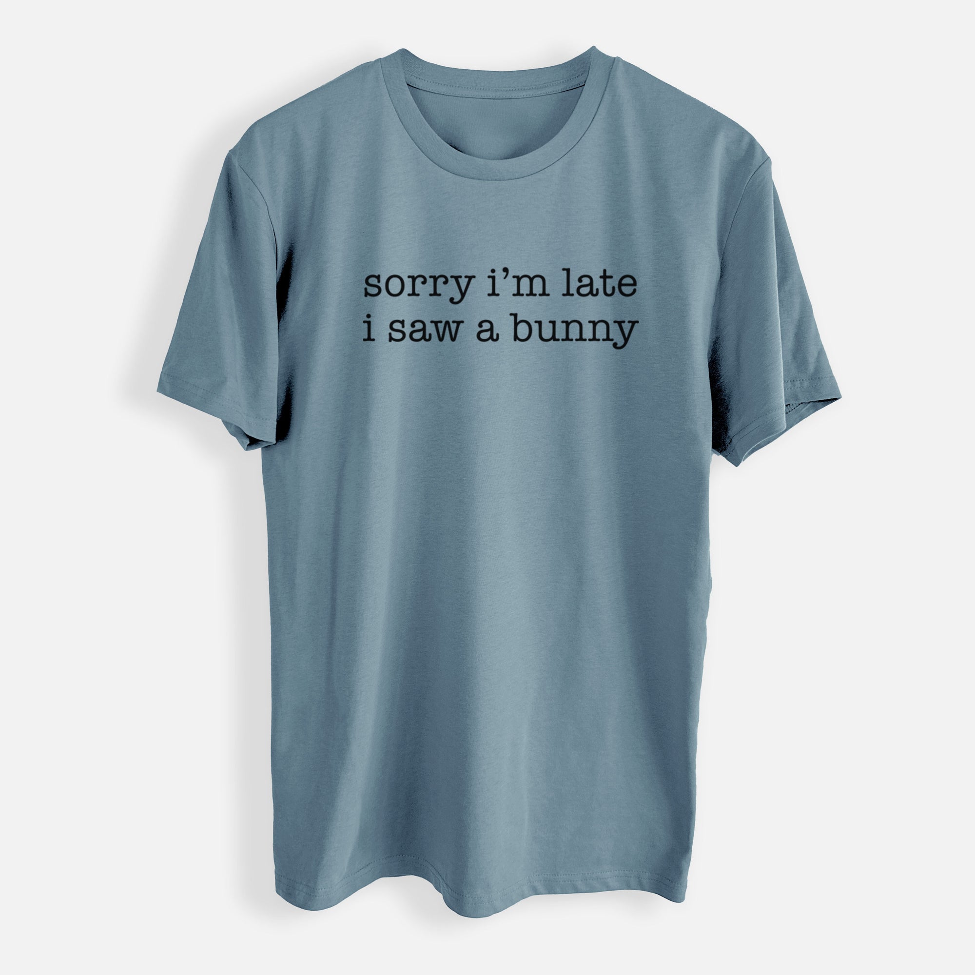 Sorry I'm Late I Saw a Bunny - Mens Everyday Staple Tee