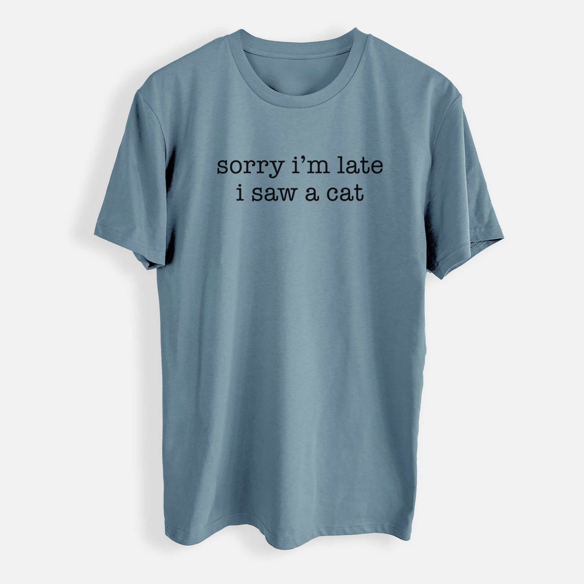 Sorry I'm Late I Saw a Cat - Mens Everyday Staple Tee