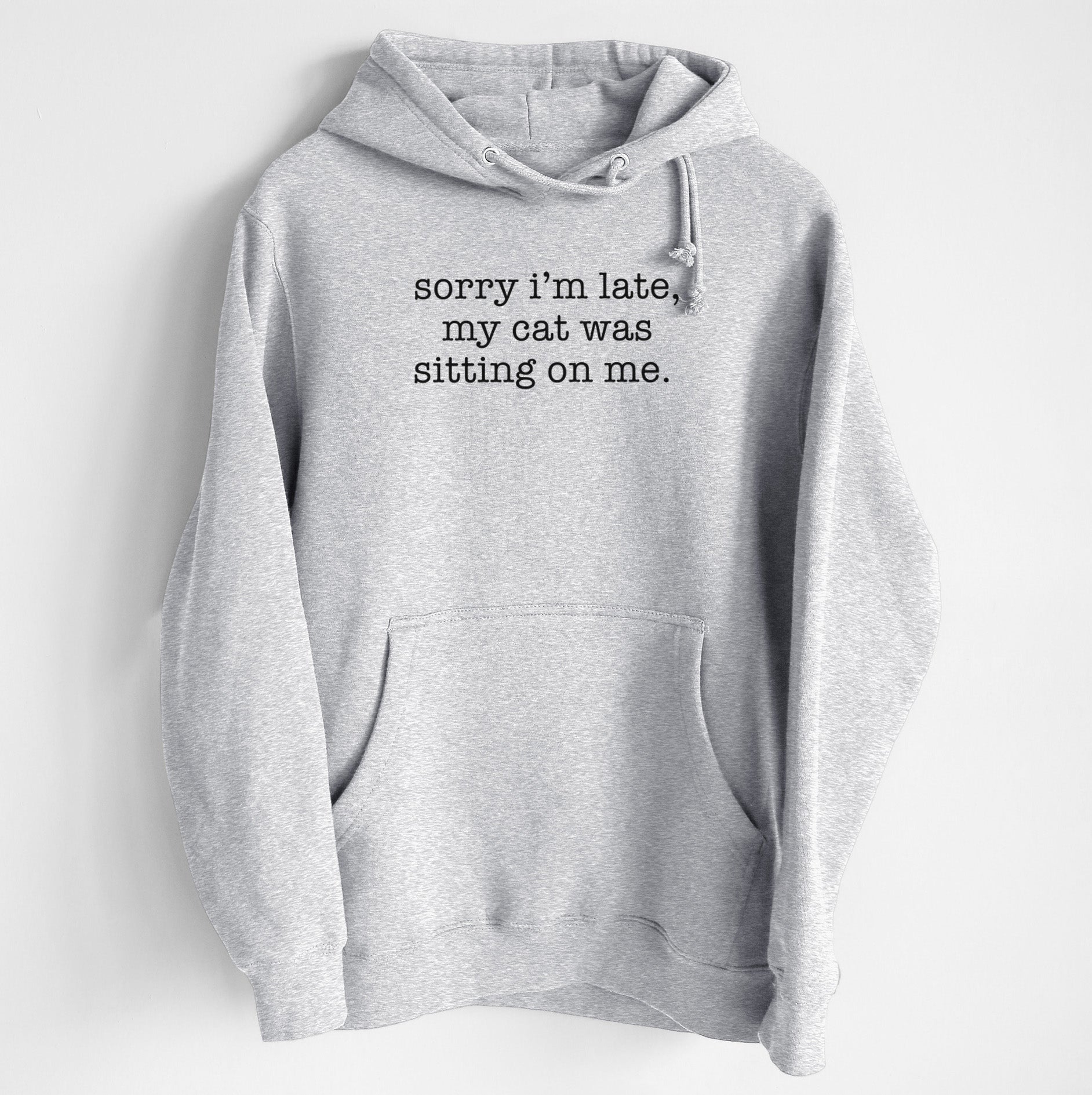 Sorry I'm Late, My Cat Was Sitting On Me. - Heavyweight Fleece Hoodie