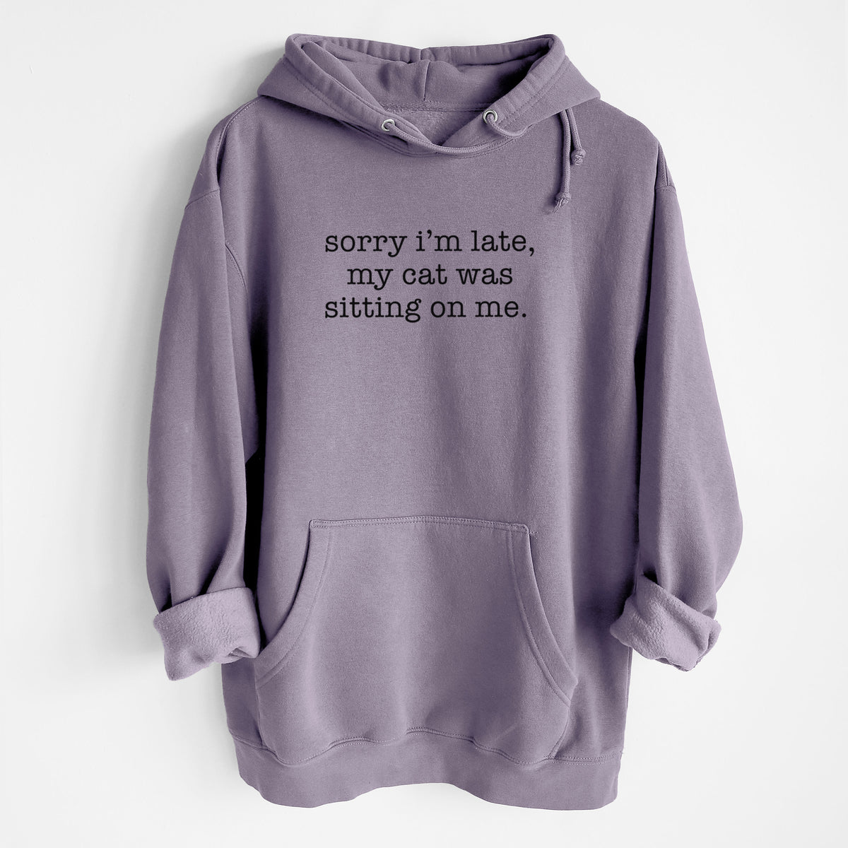 Sorry I&#39;m Late, My Cat Was Sitting On Me. - Heavyweight Fleece Hoodie