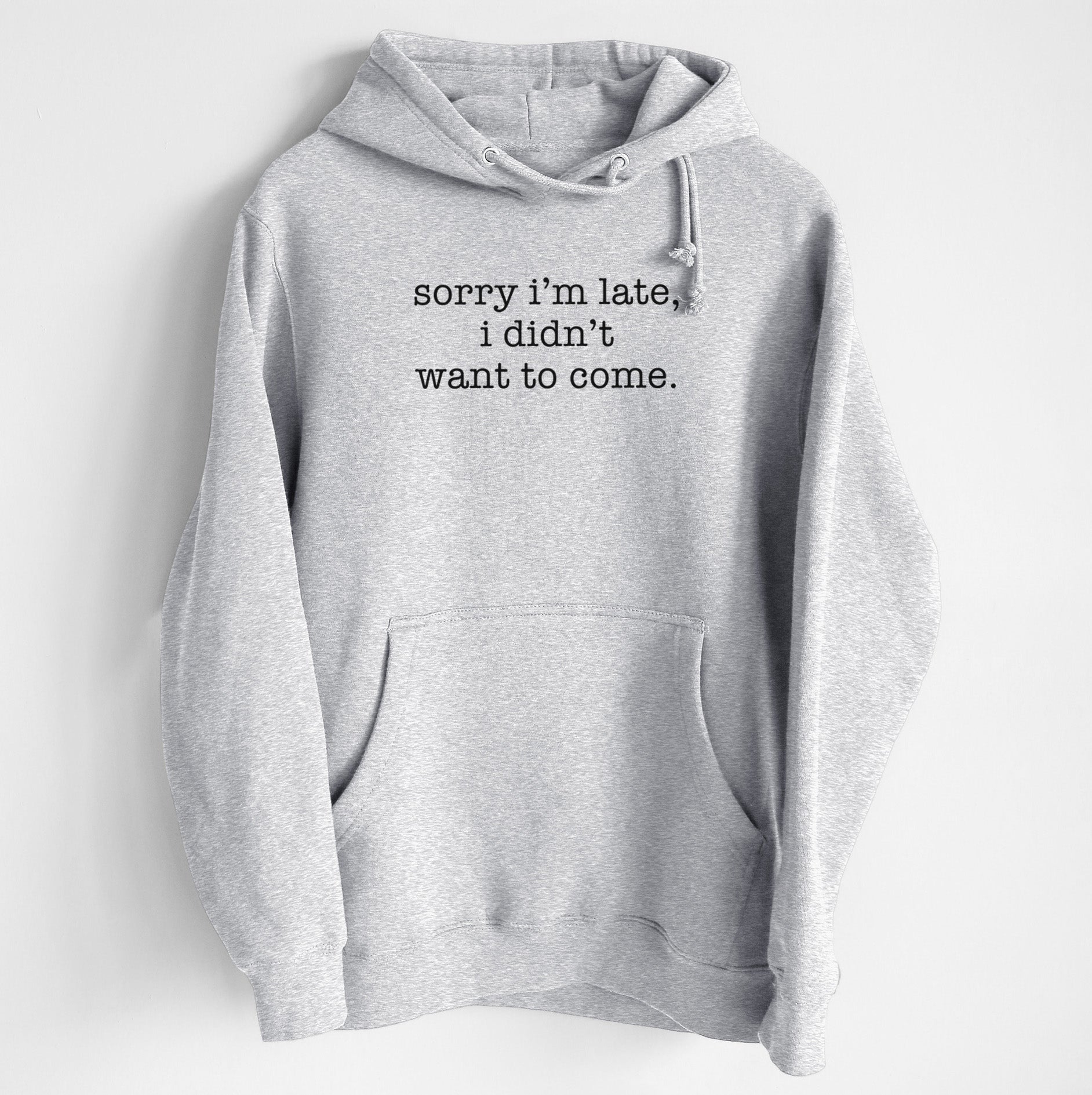 Sorry I'm Late, I Didn't Want To Come. - Heavyweight Fleece Hoodie