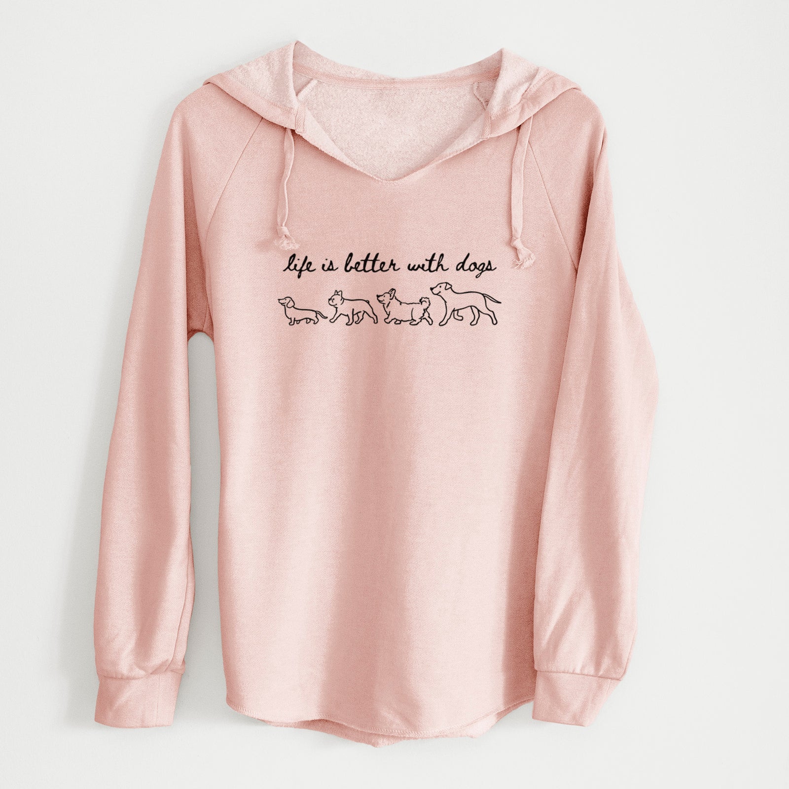 Life is Better with Dogs - Cali Wave Hooded Sweatshirt