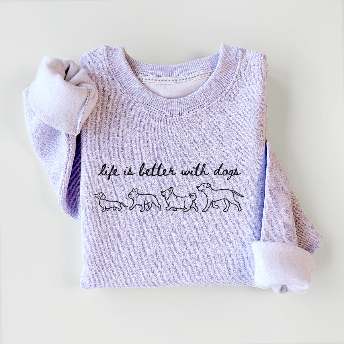 Life is Better with Dogs - Knit Sweatshirt