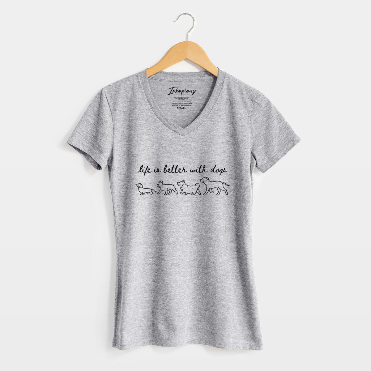 Life is Better with Dogs - Women's Perfect V-neck Shirt