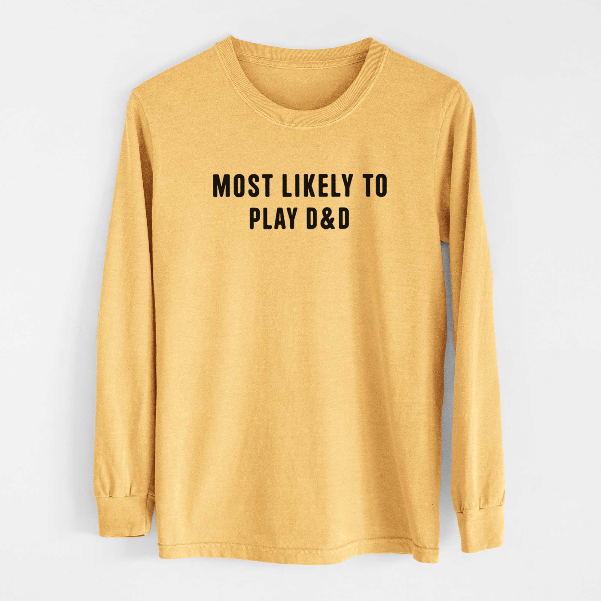 Most Likely to Play D&D - Men's Heavyweight 100% Cotton Long Sleeve