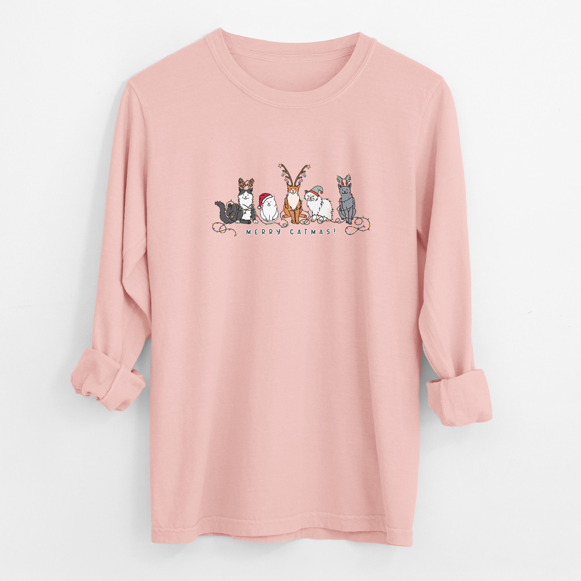 Merry Catmas - Heavyweight 100% Cotton Long Sleeve