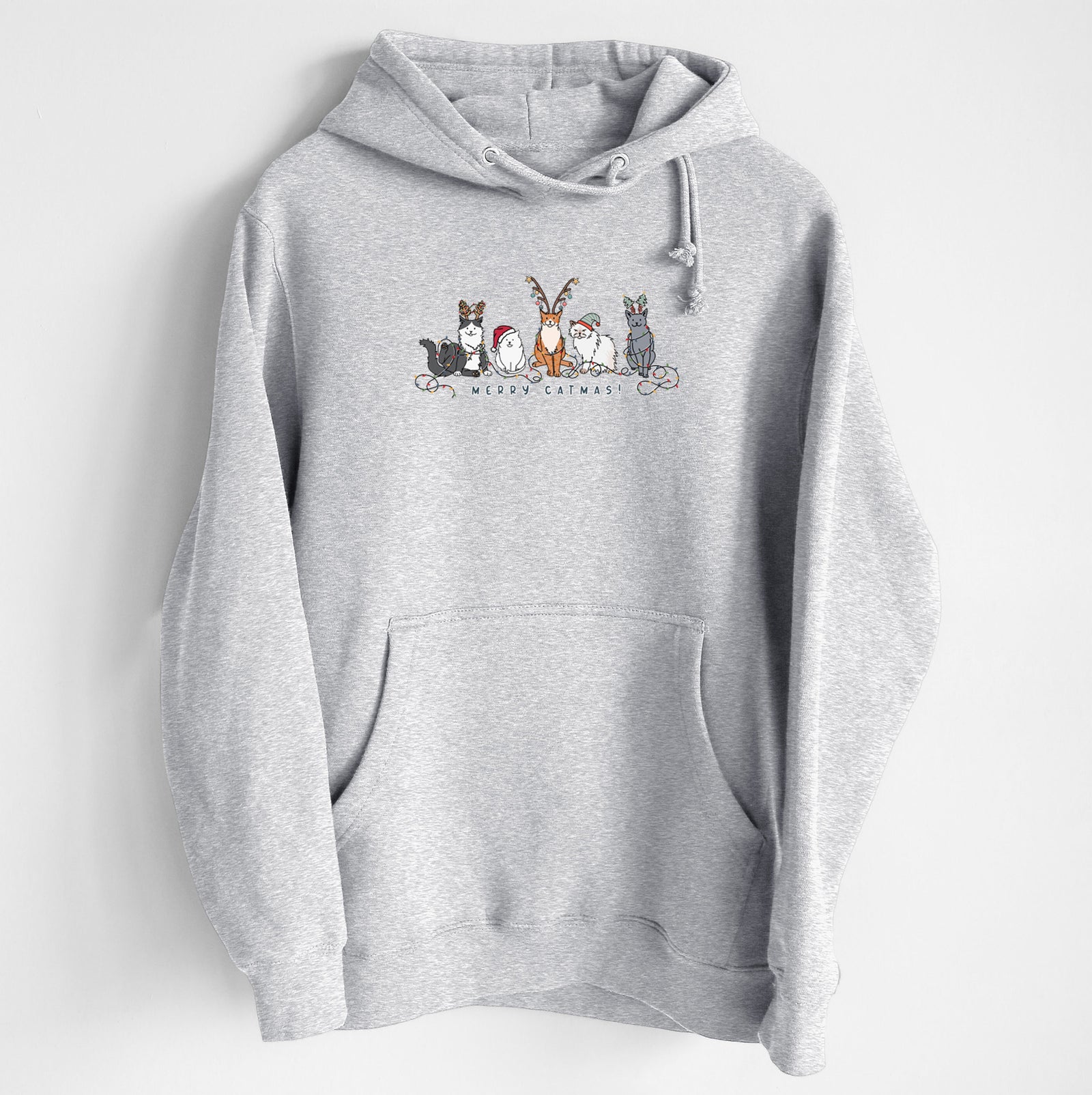 CLOSEOUT Merry Catmas - Heavyweight Fleece Hoodie