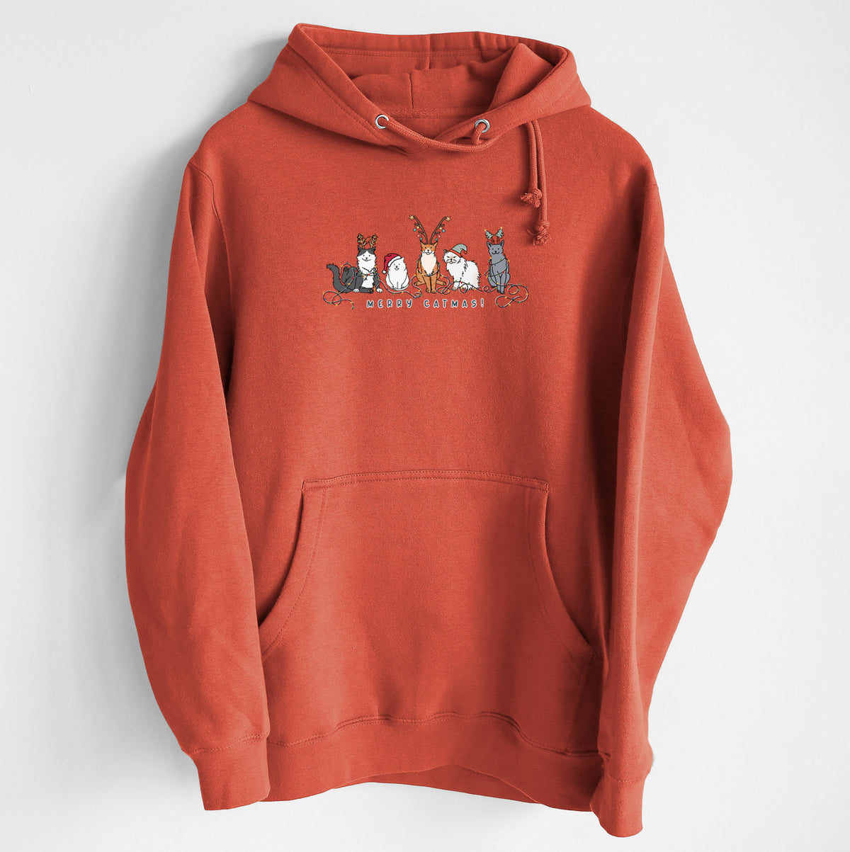 CLOSEOUT Merry Catmas - Heavyweight Fleece Hoodie