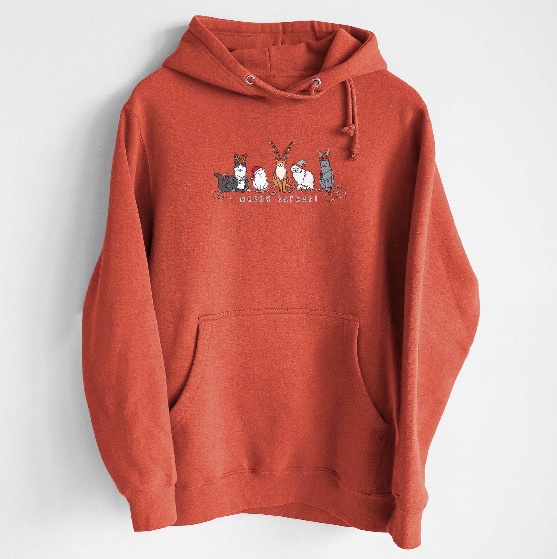CLOSEOUT Merry Catmas - Heavyweight Fleece Hoodie