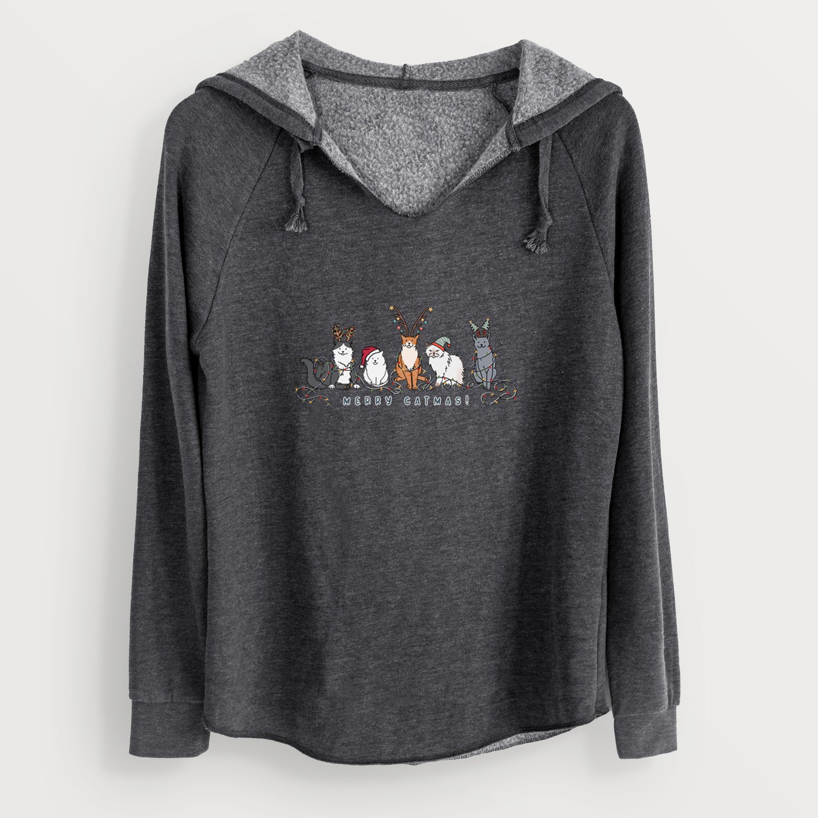 Merry Catmas - Cali Wave Hooded Sweatshirt