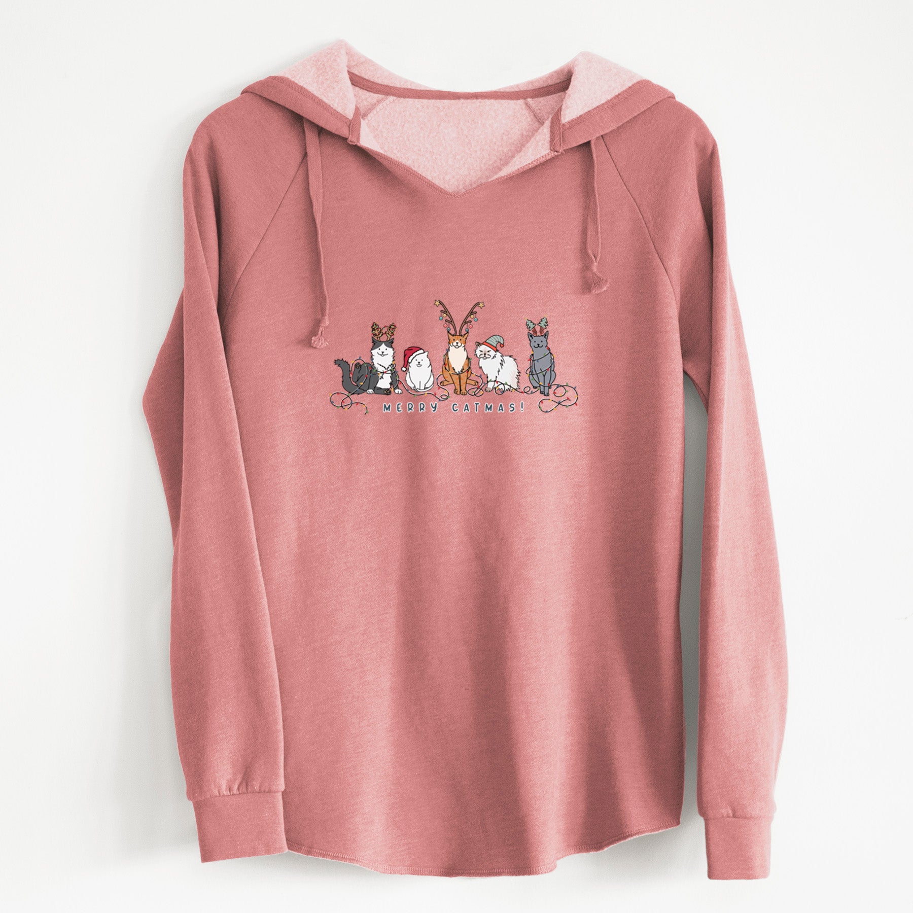 Merry Catmas - Cali Wave Hooded Sweatshirt