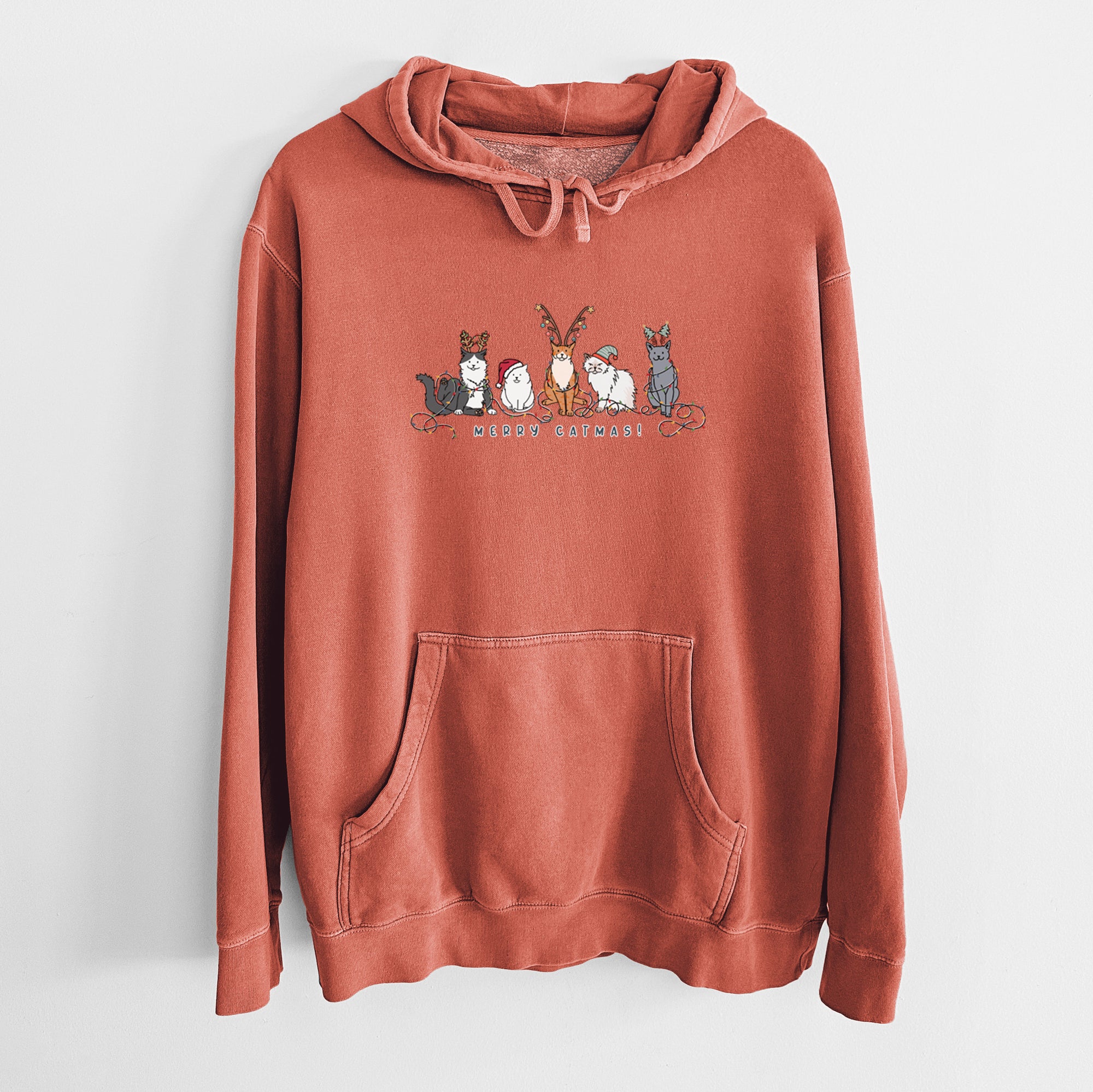 Merry Catmas - Unisex Pigment Dyed Crew Sweatshirt