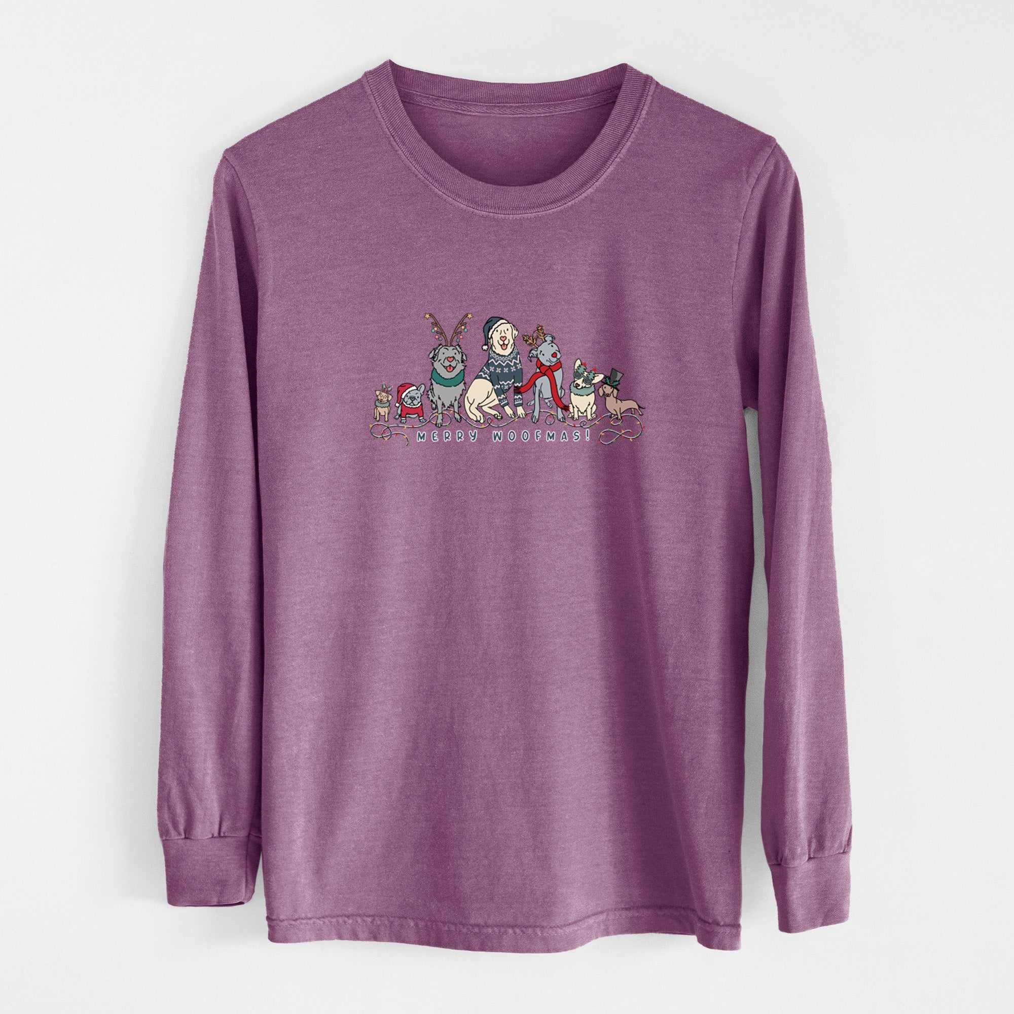 Merry Woofmas - Heavyweight 100% Cotton Long Sleeve