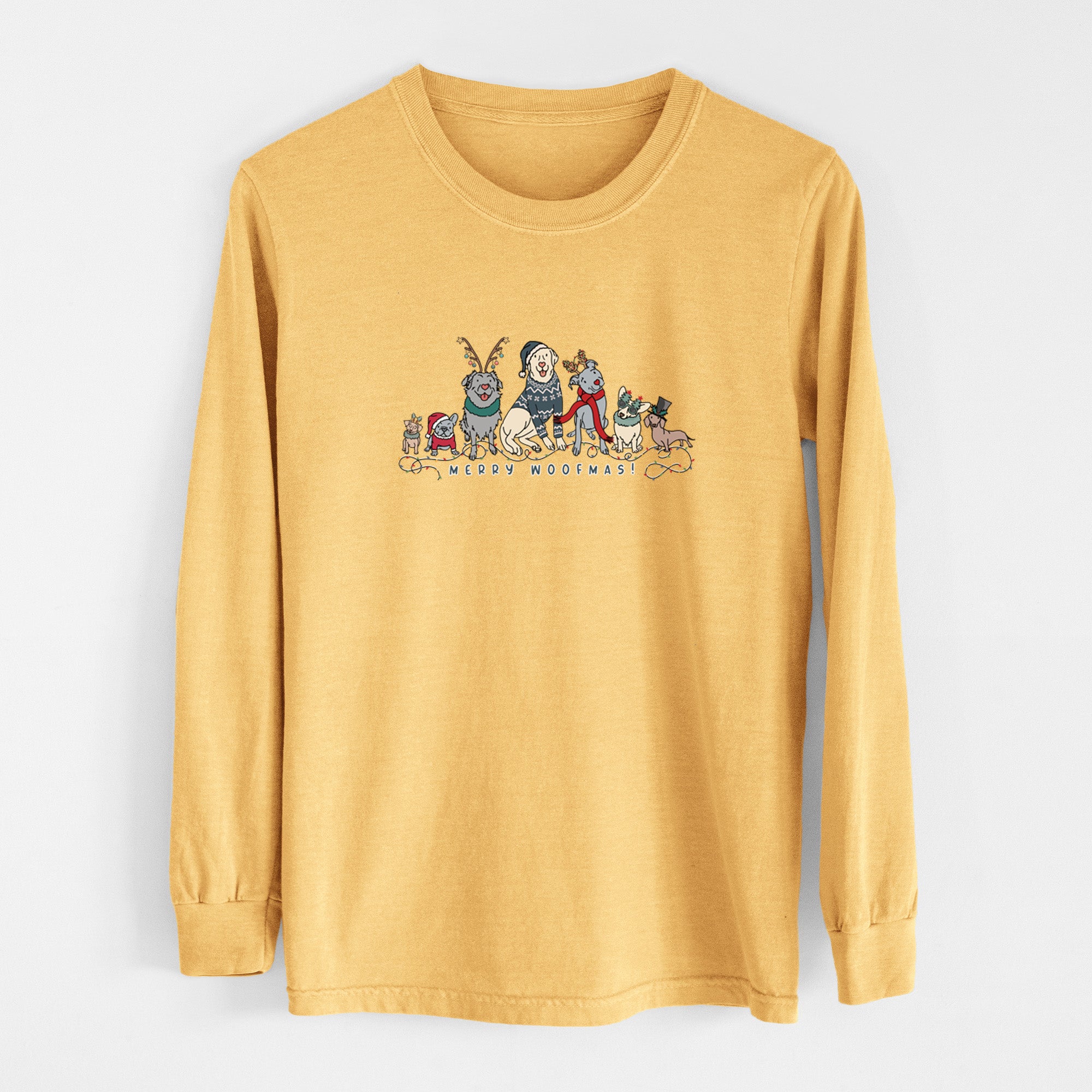 Merry Woofmas - Heavyweight 100% Cotton Long Sleeve