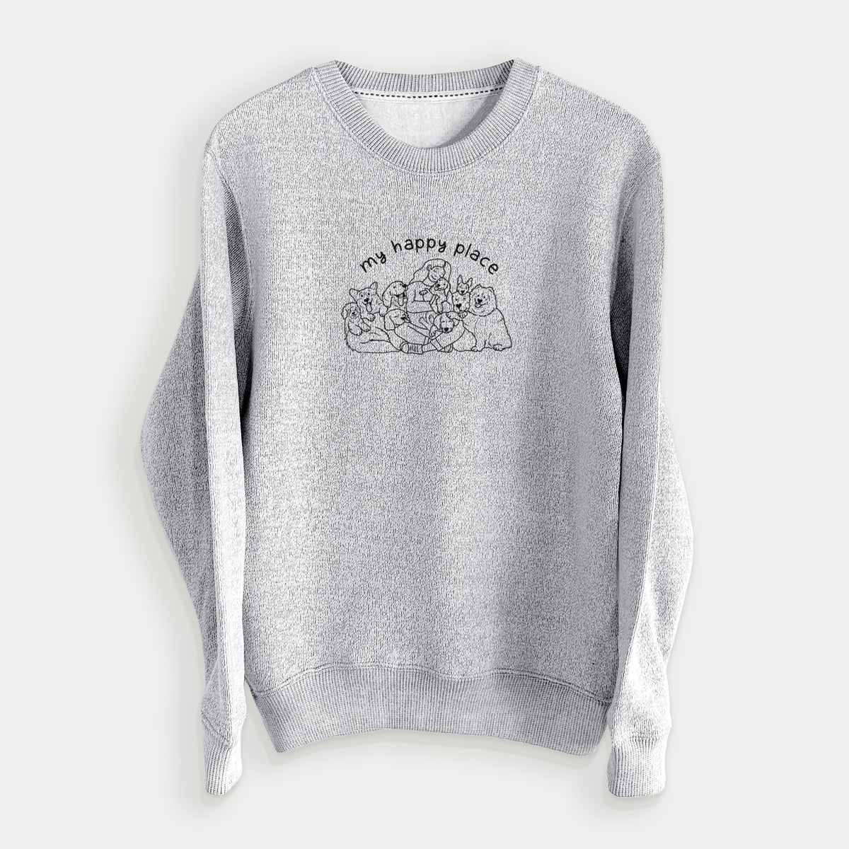 My Happy Place - Dogs - Knit Sweatshirt