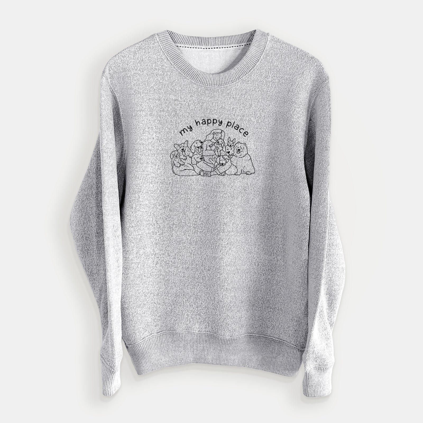 My Happy Place - Dogs - Knit Sweatshirt