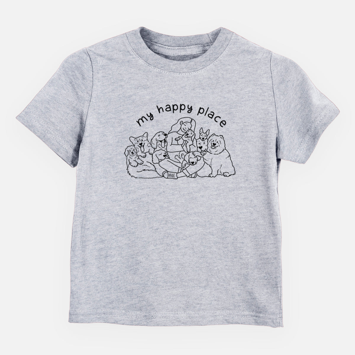 My Happy Place - Dogs - Kids/Youth/Toddler Shirt