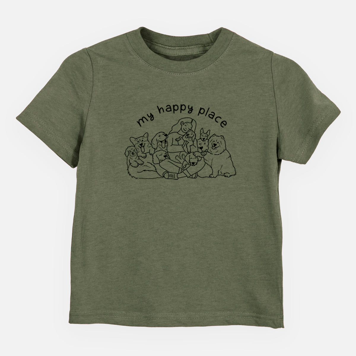 My Happy Place - Dogs - Kids/Youth/Toddler Shirt