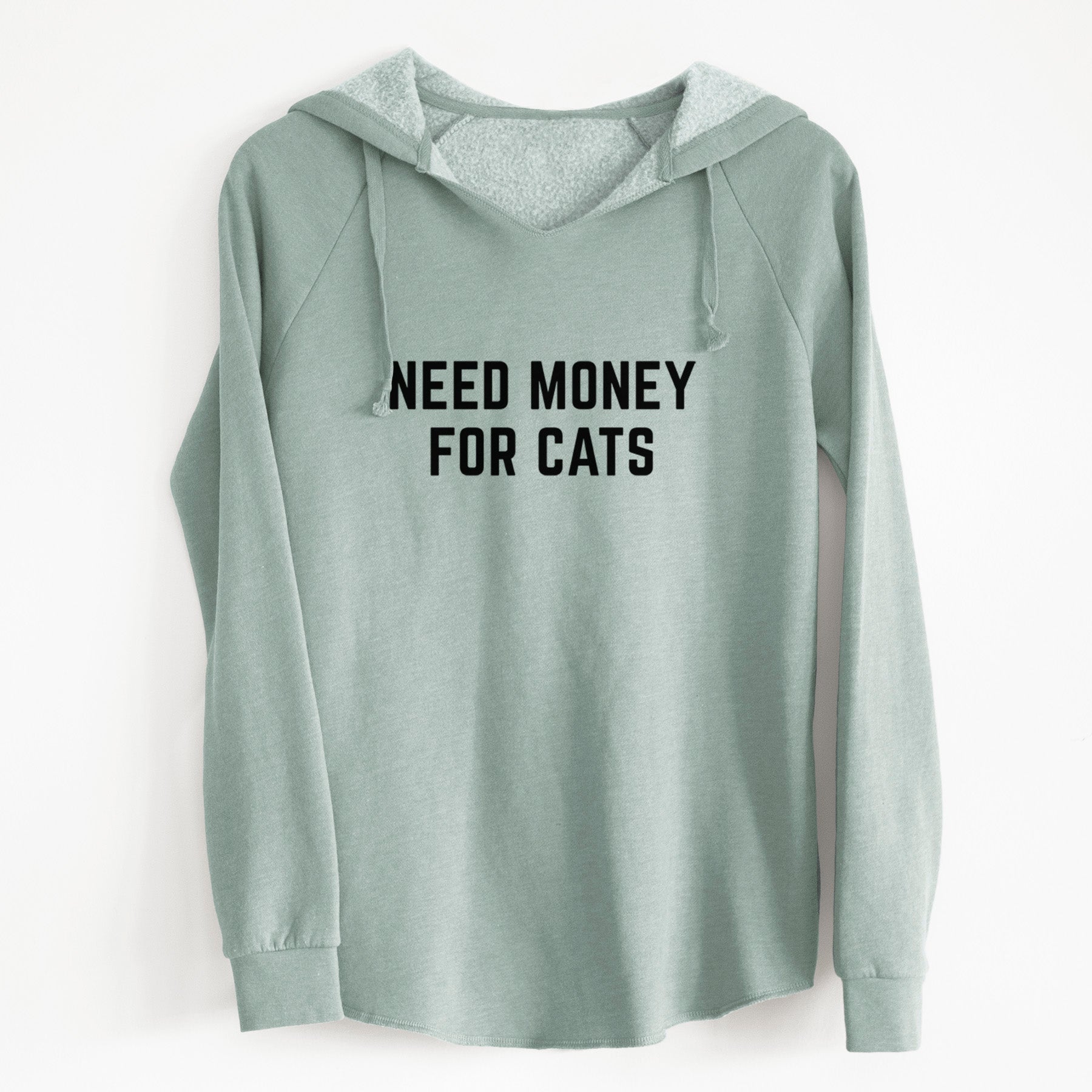 Need Money for Cats - Cali Wave Hooded Sweatshirt