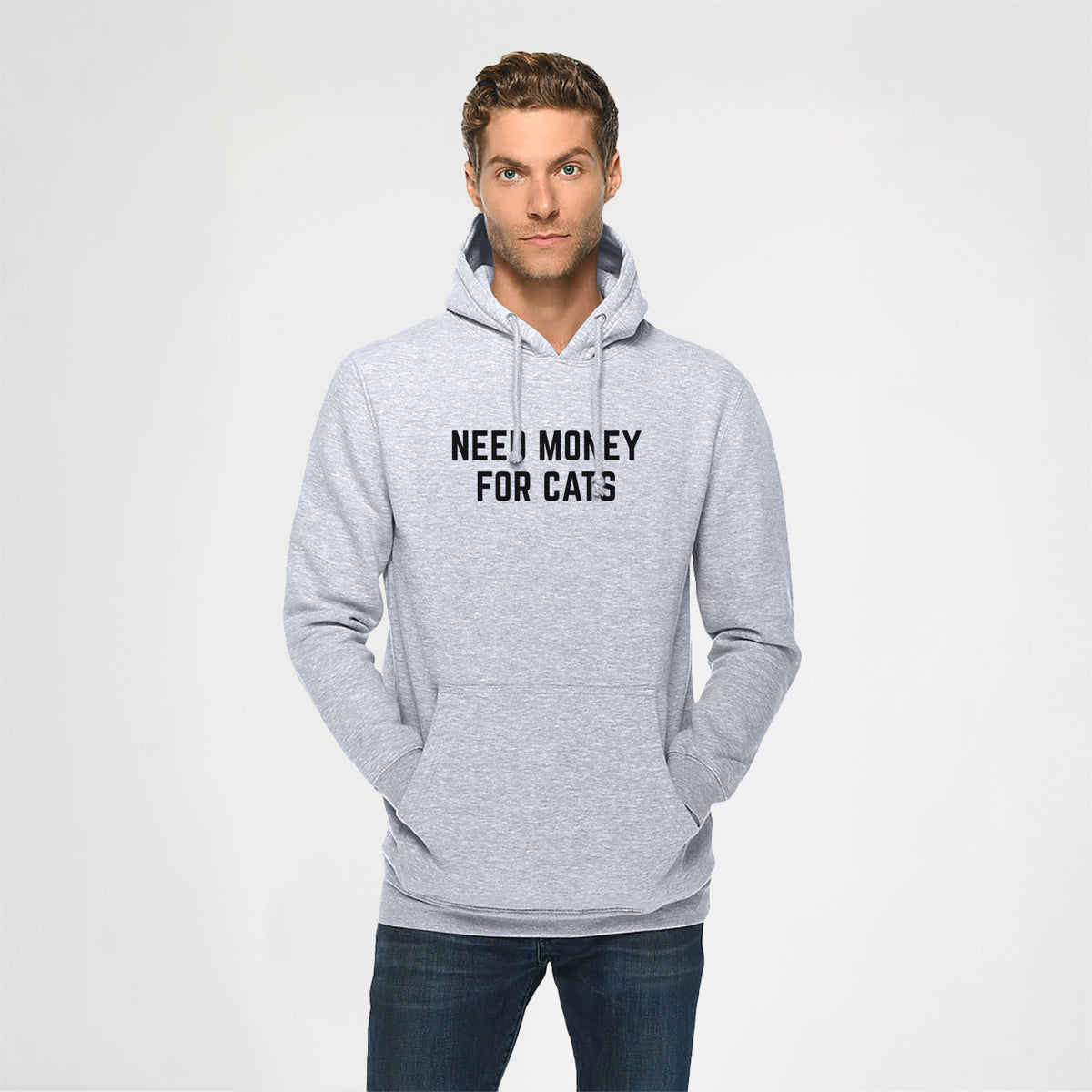 Need Money for Cats - Heavyweight Fleece Hoodie