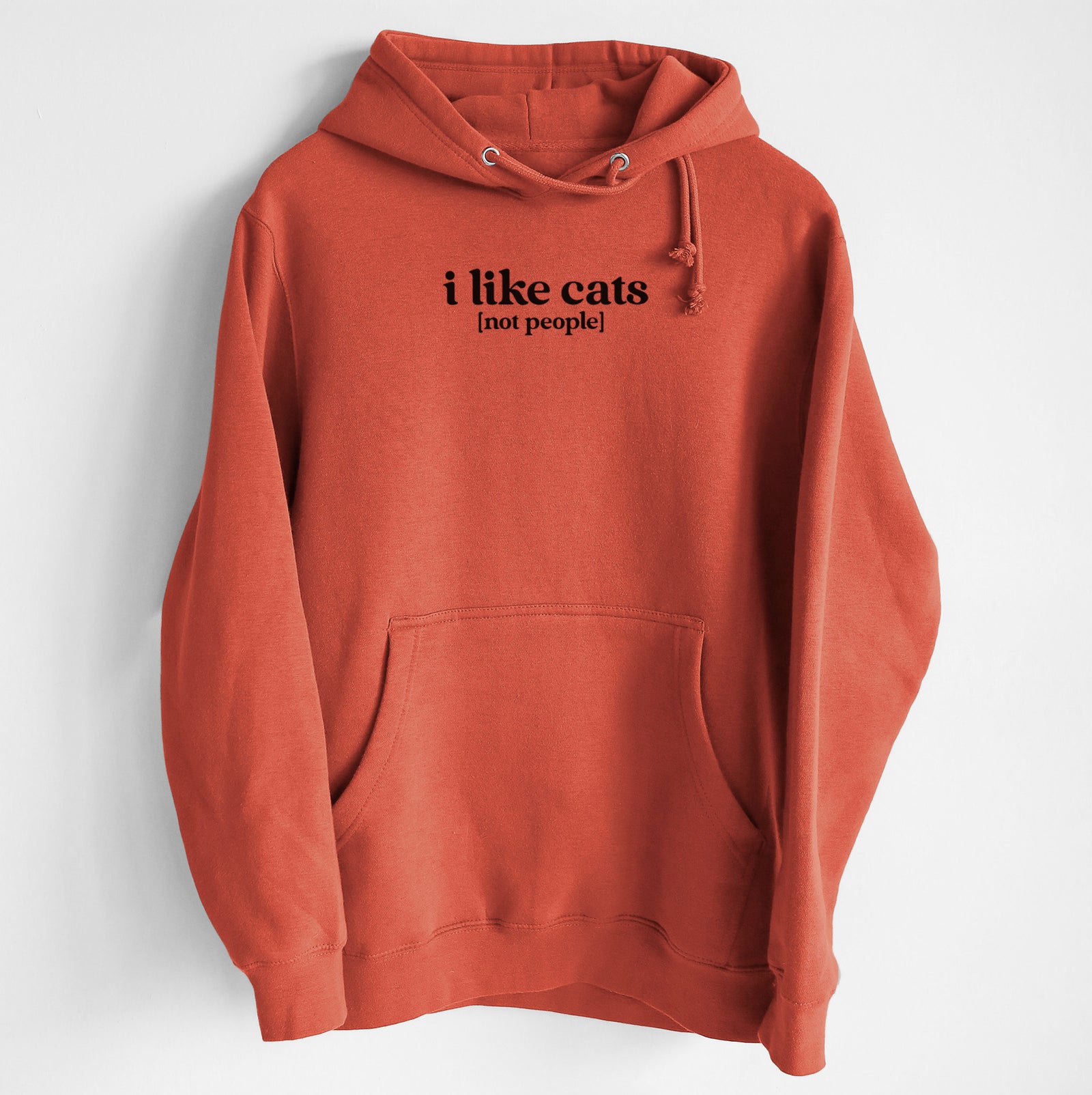 I like cats - not people - Heavyweight Fleece Hoodie