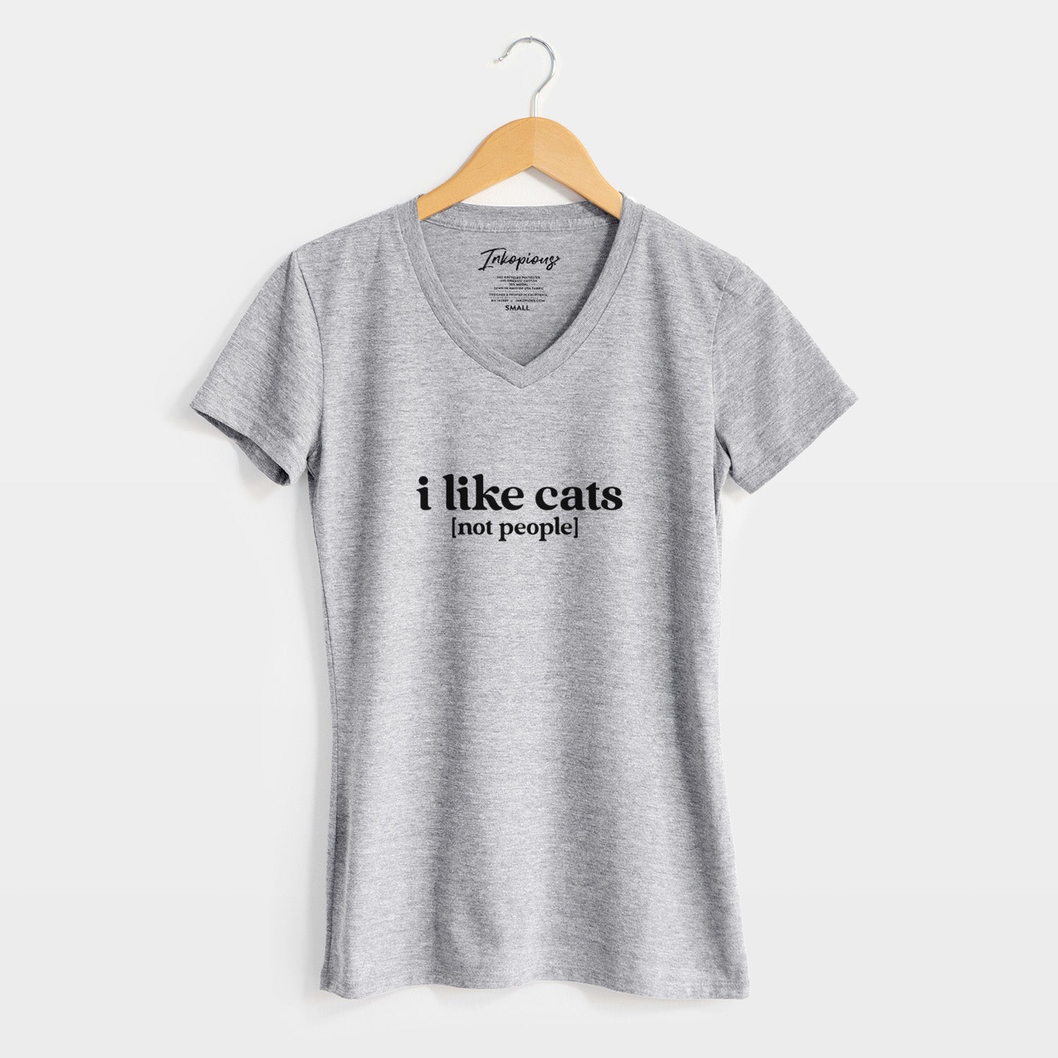 I like cats - not people - Women's Perfect V-neck Shirt