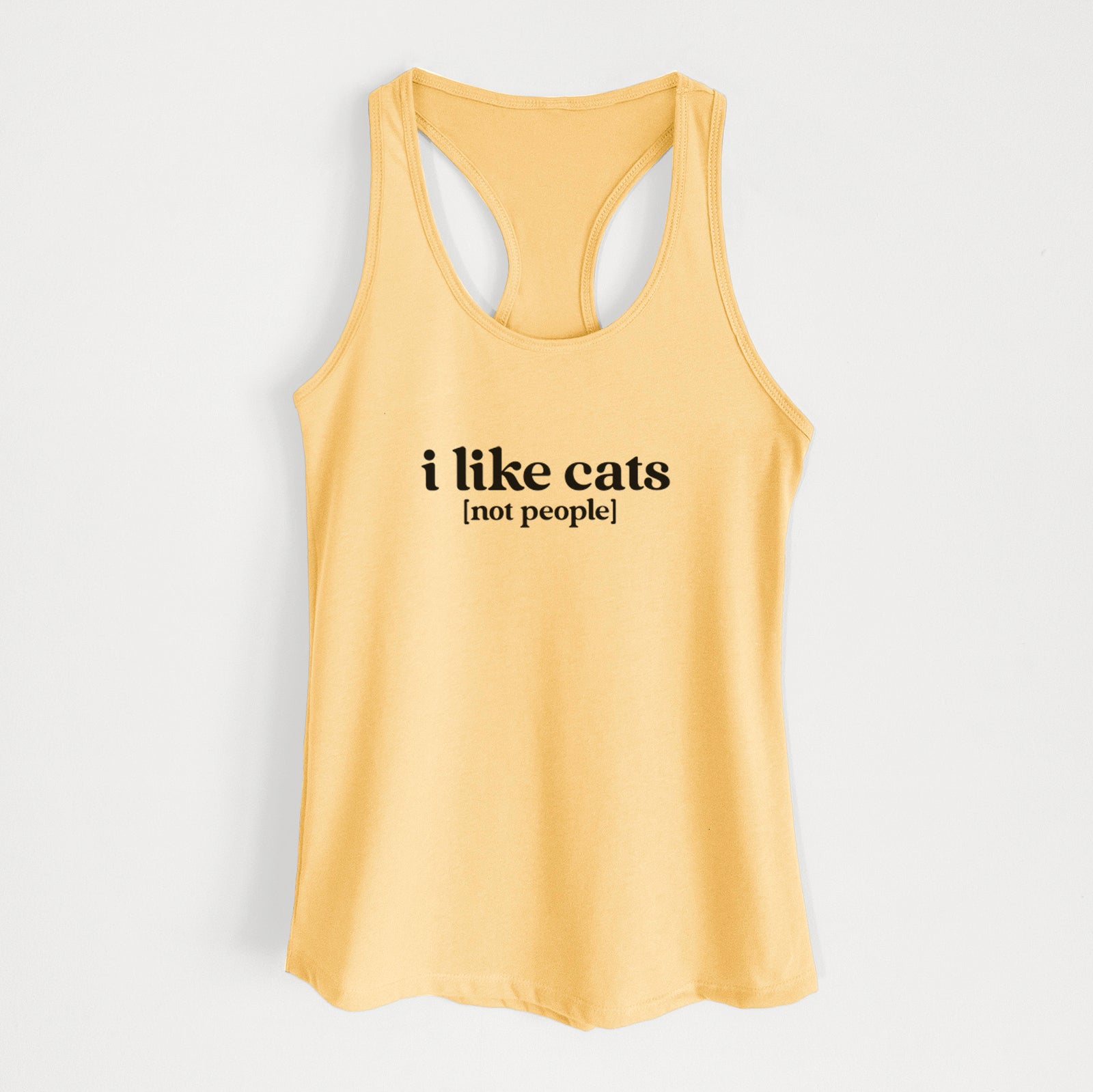 I like cats - not people - Women's Racerback Tanktop