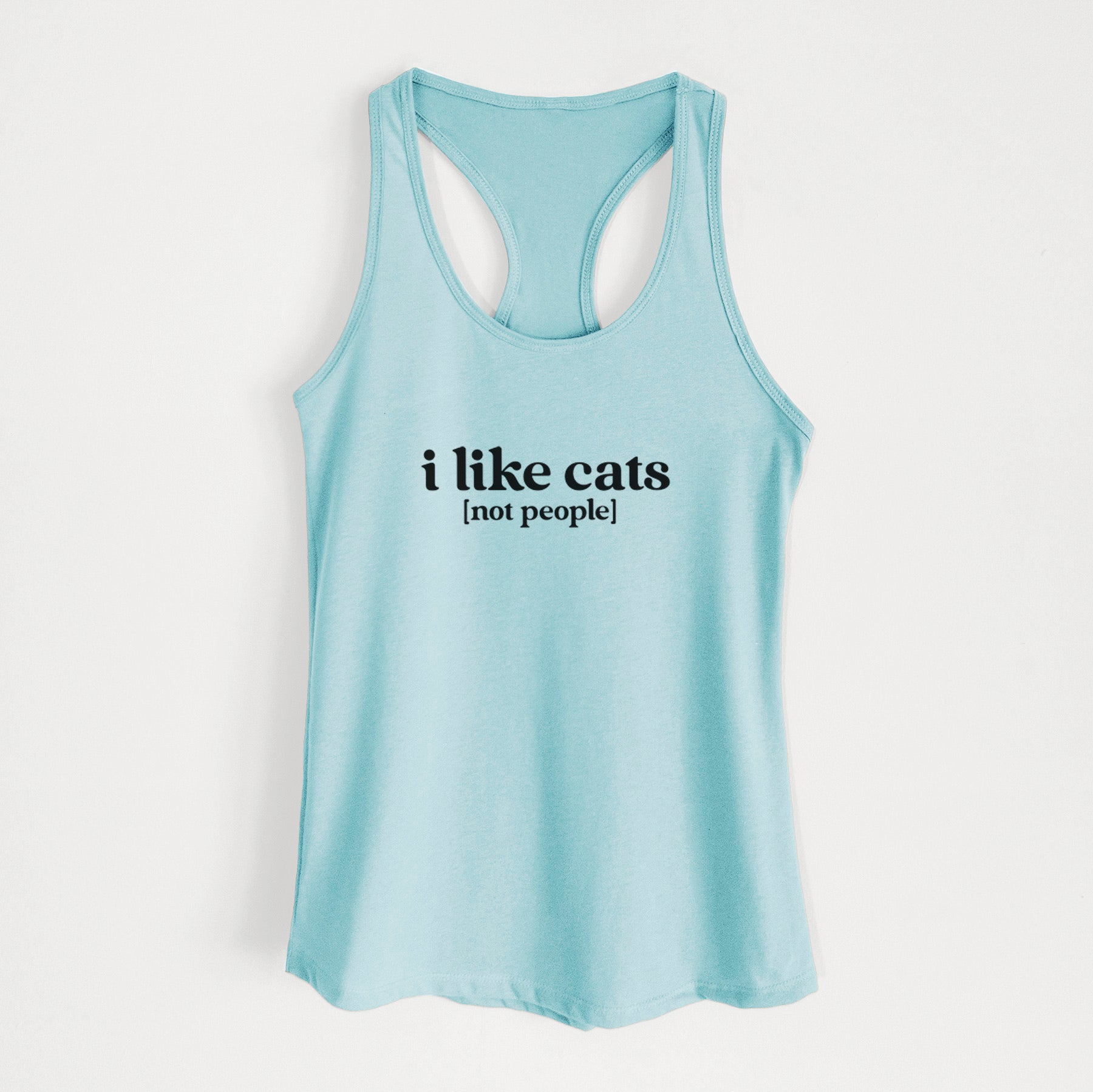 I like cats - not people - Women's Racerback Tanktop