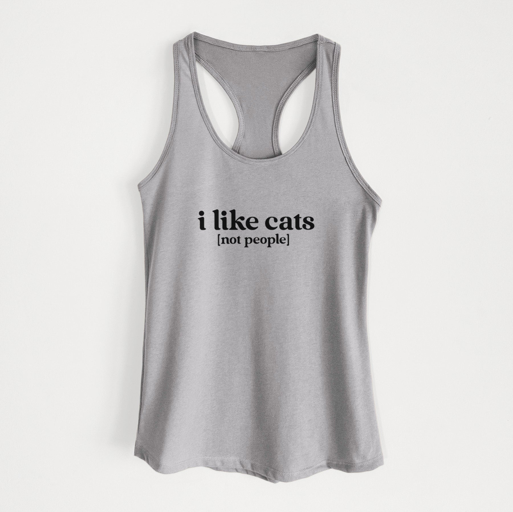 I like cats - not people - Women's Racerback Tanktop