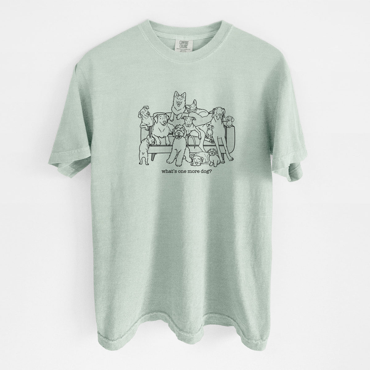 What's One More Dog? - Unisex Comfort Colors Garment-Dyed Heavyweight T-shirt in Bay
