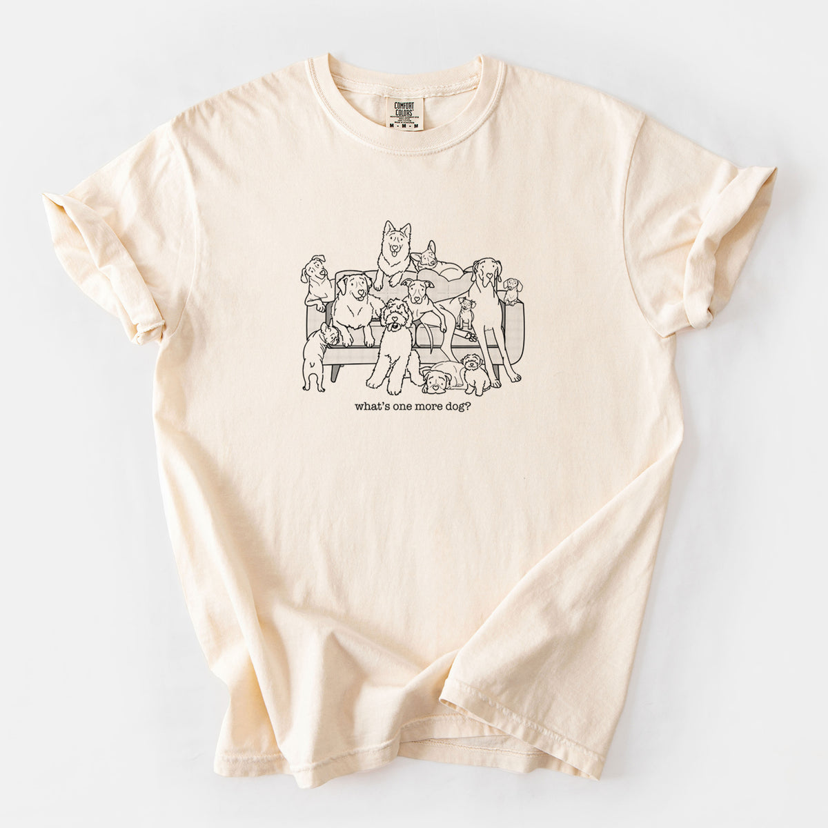 What's One More Dog? - Unisex Comfort Colors Garment-Dyed Heavyweight T-shirt in Ivory