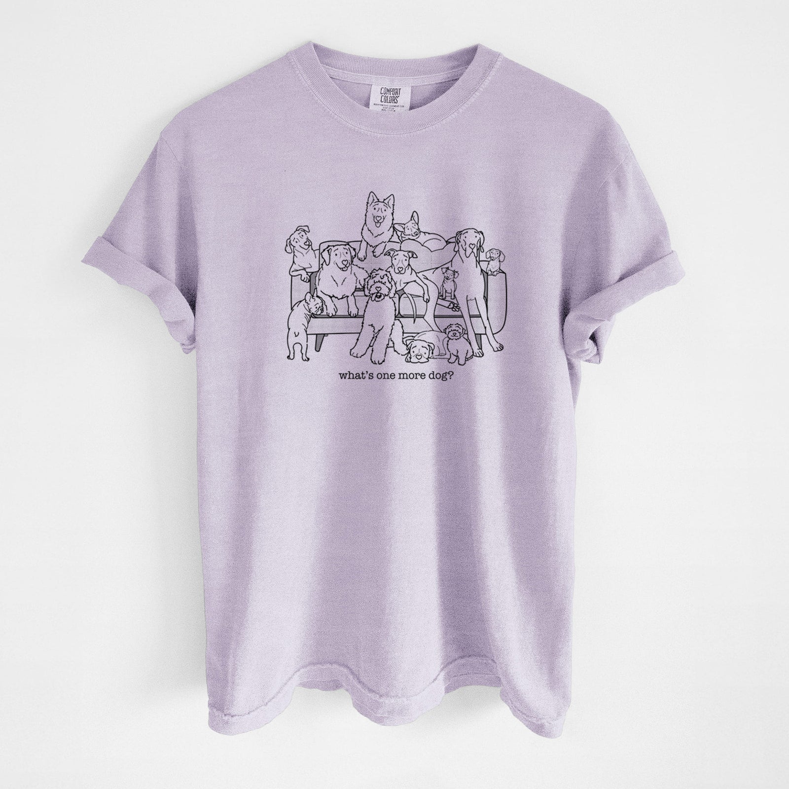 What's One More Dog? - Unisex Comfort Colors Garment-Dyed Heavyweight T-shirt in Orchid