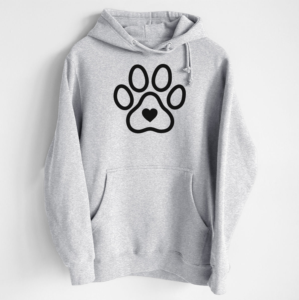 Paw with Heart - Heavyweight Fleece Hoodie
