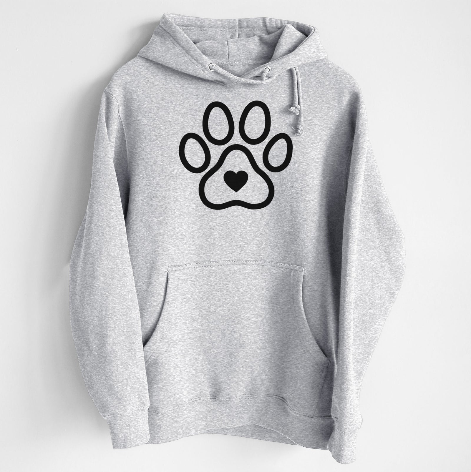 Paw with Heart - Heavyweight Fleece Hoodie