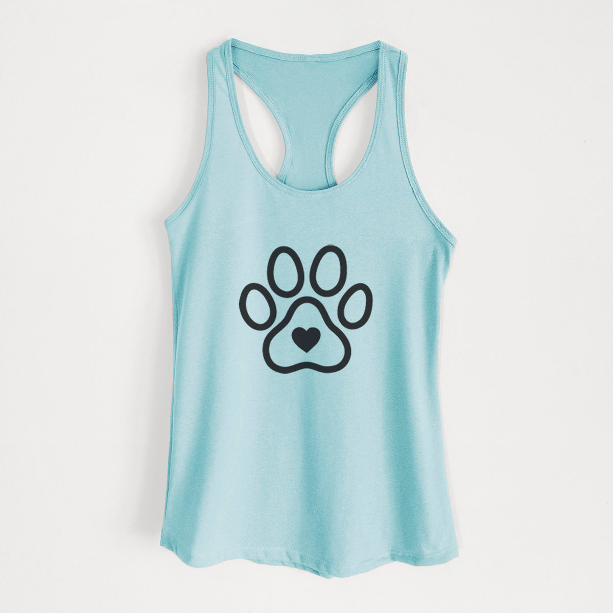 Paw with Heart - Women's Racerback Tanktop