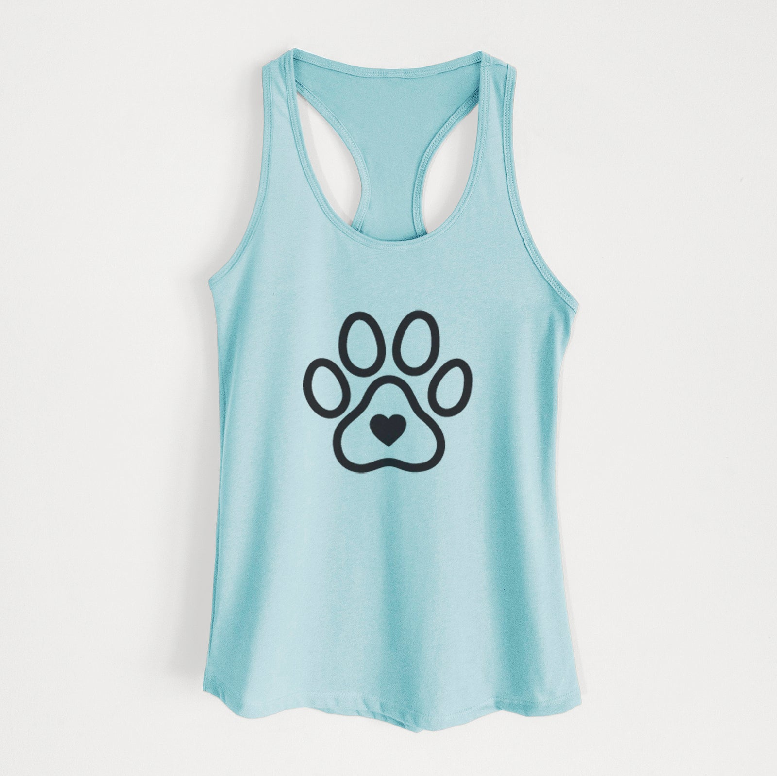 Paw with Heart - Women's Racerback Tanktop