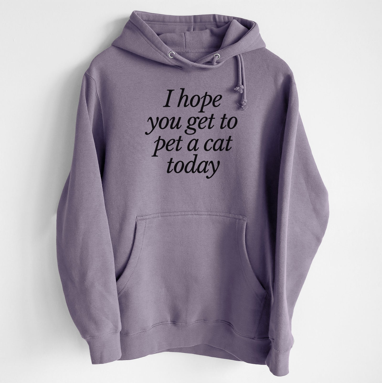 I hope you get to pet a cat today - Heavyweight Fleece Hoodie