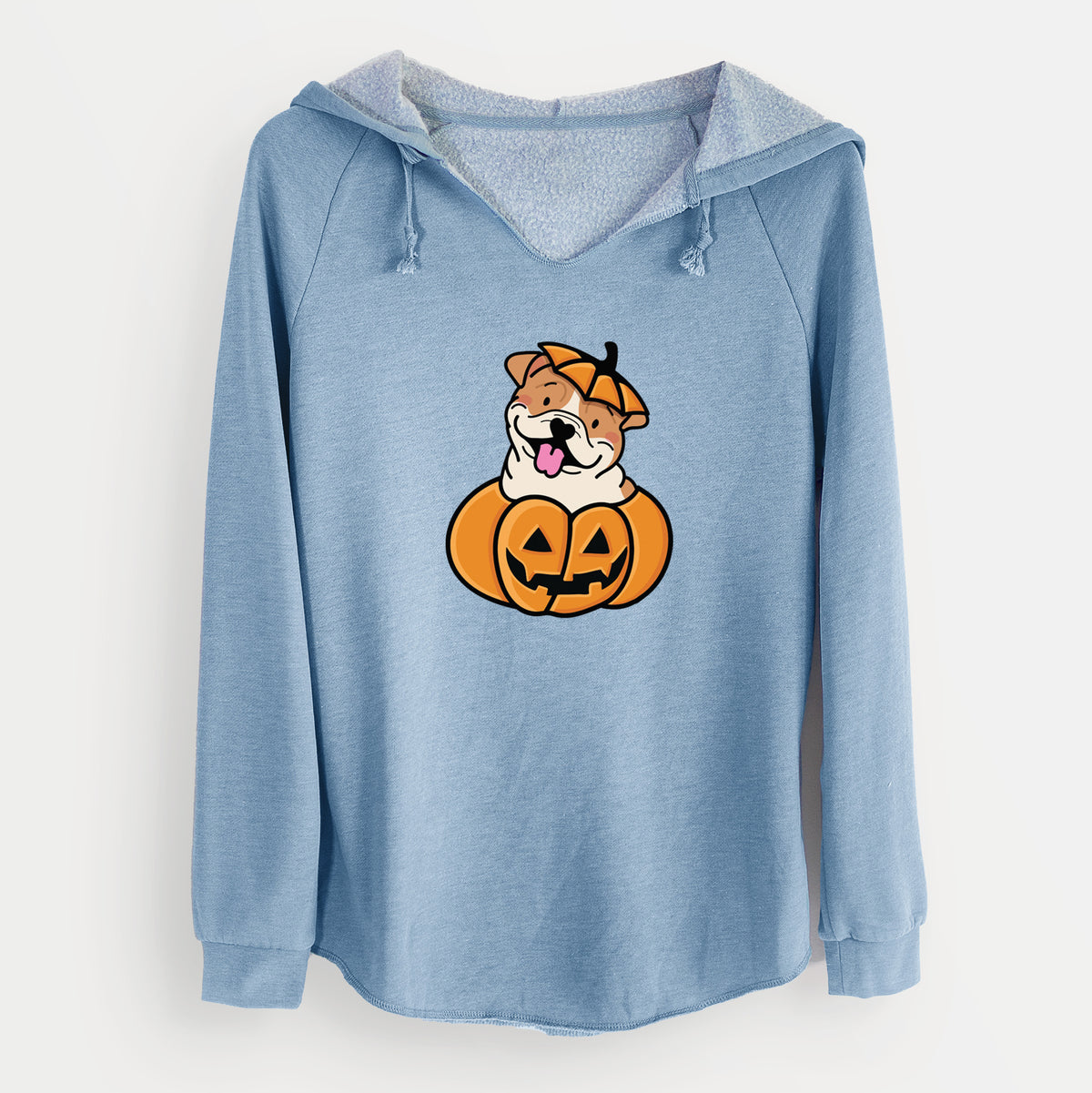 Pumpkin Pup - English Bulldog - Cali Wave Hooded Sweatshirt