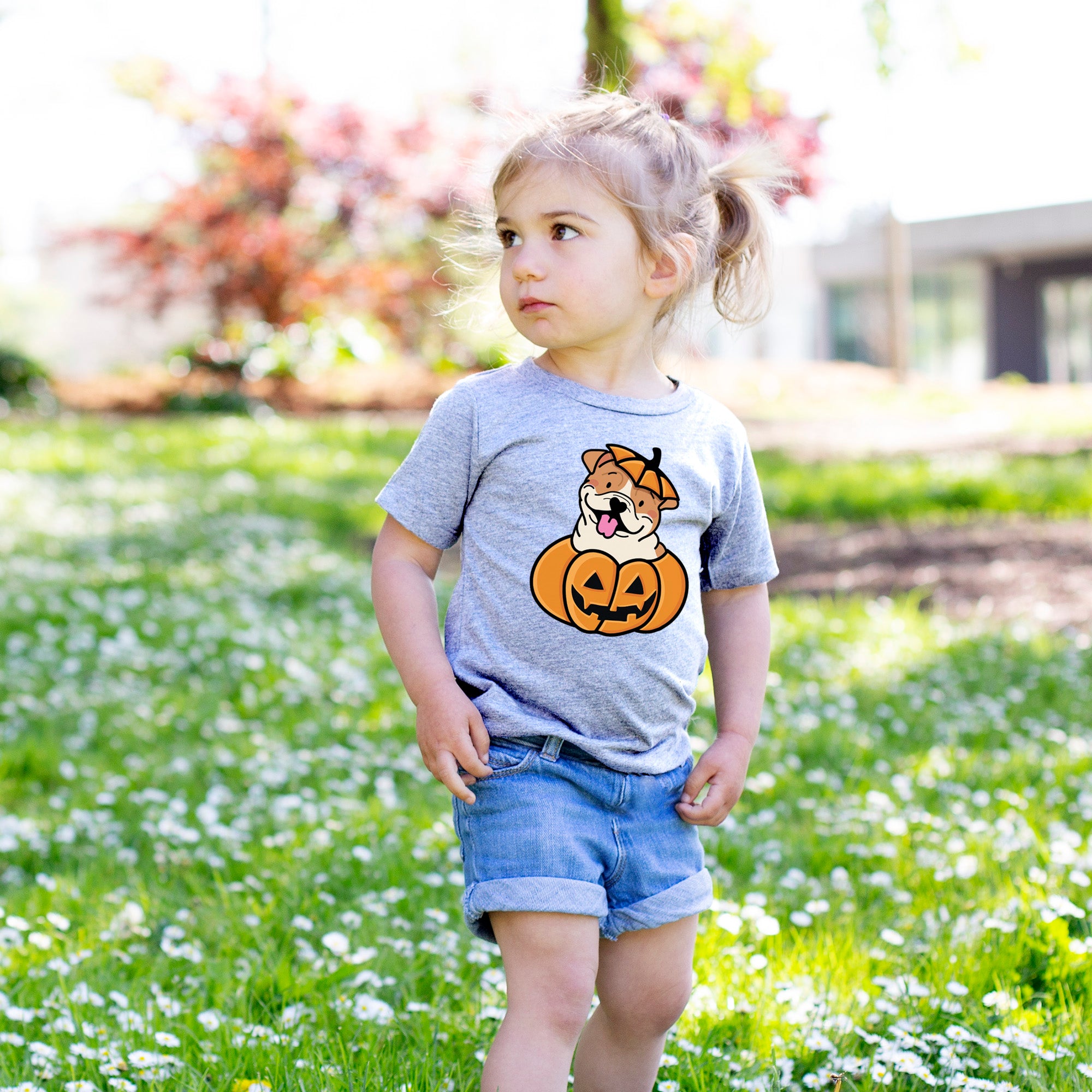 Pumpkin Pup - English Bulldog - Kids/Youth/Toddler Shirt