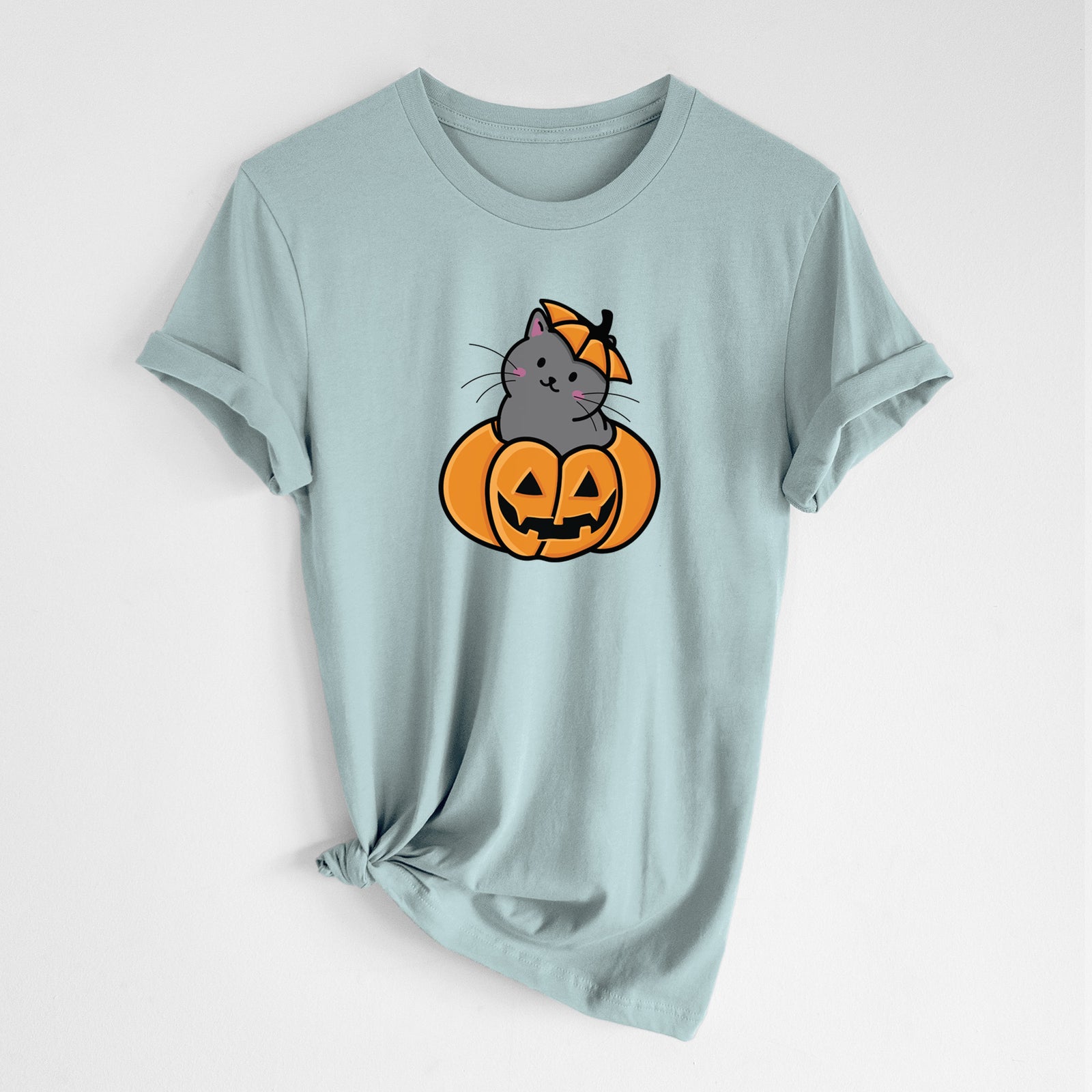 Pumpkin Cat - Black Cat - Unisex Crewneck